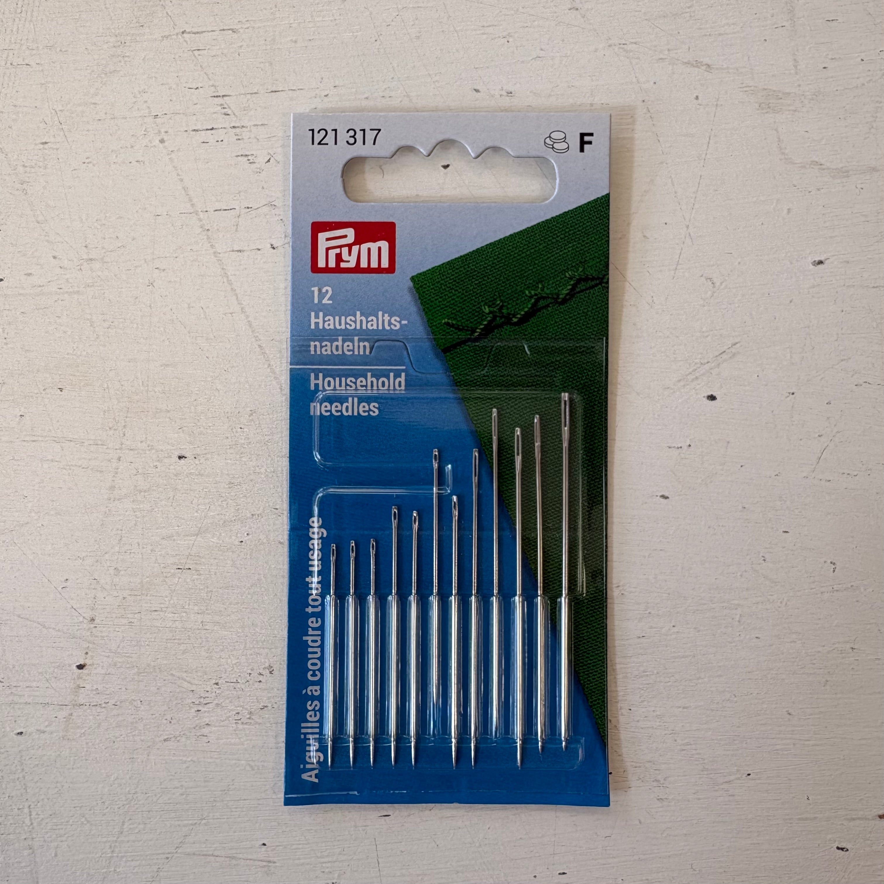 Prym Household Needles Pack of 12 Assorted