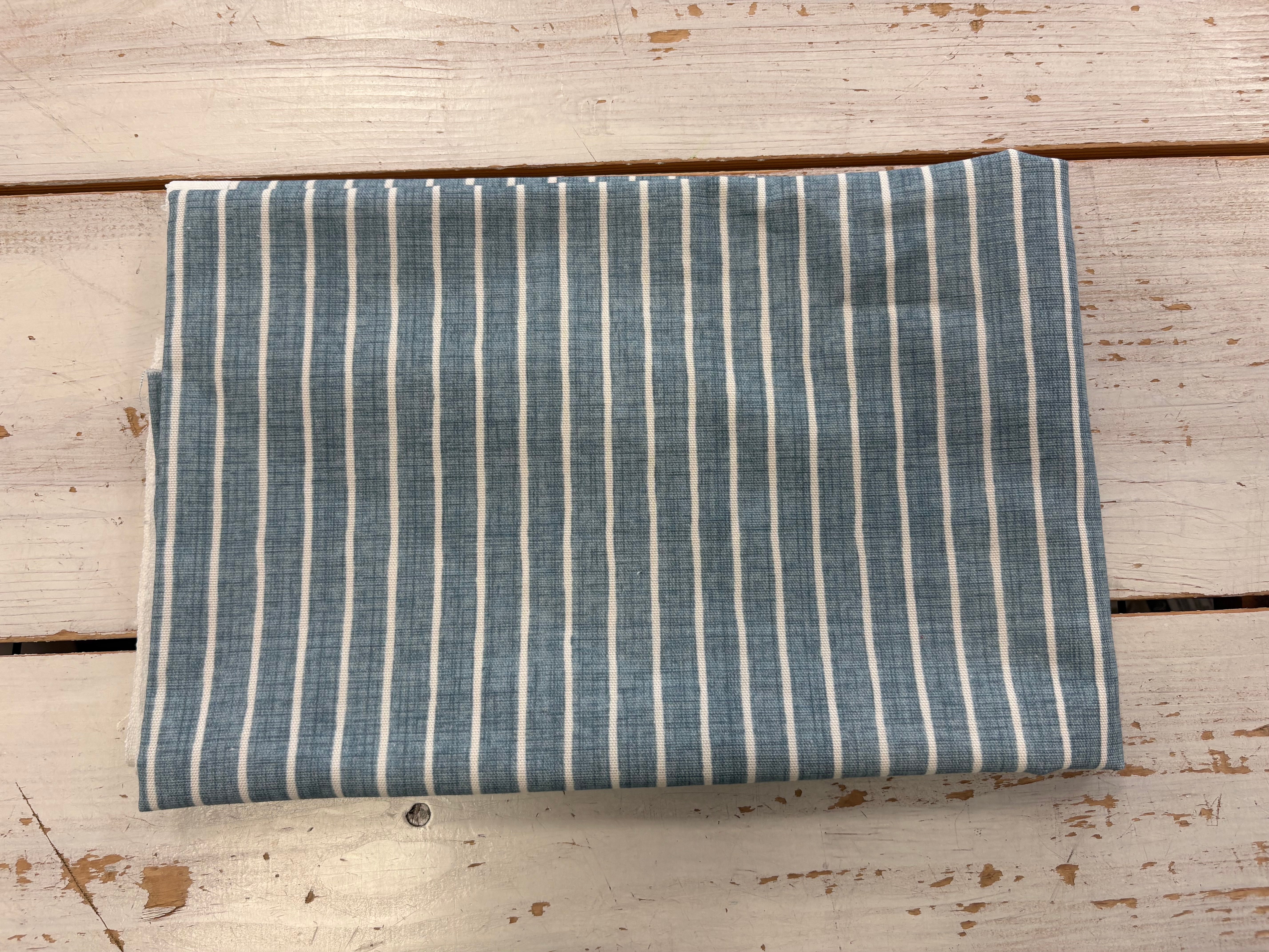 REM 15 - Pencil stripe blue 80cm x 140cm (RRP - £17.50pm)