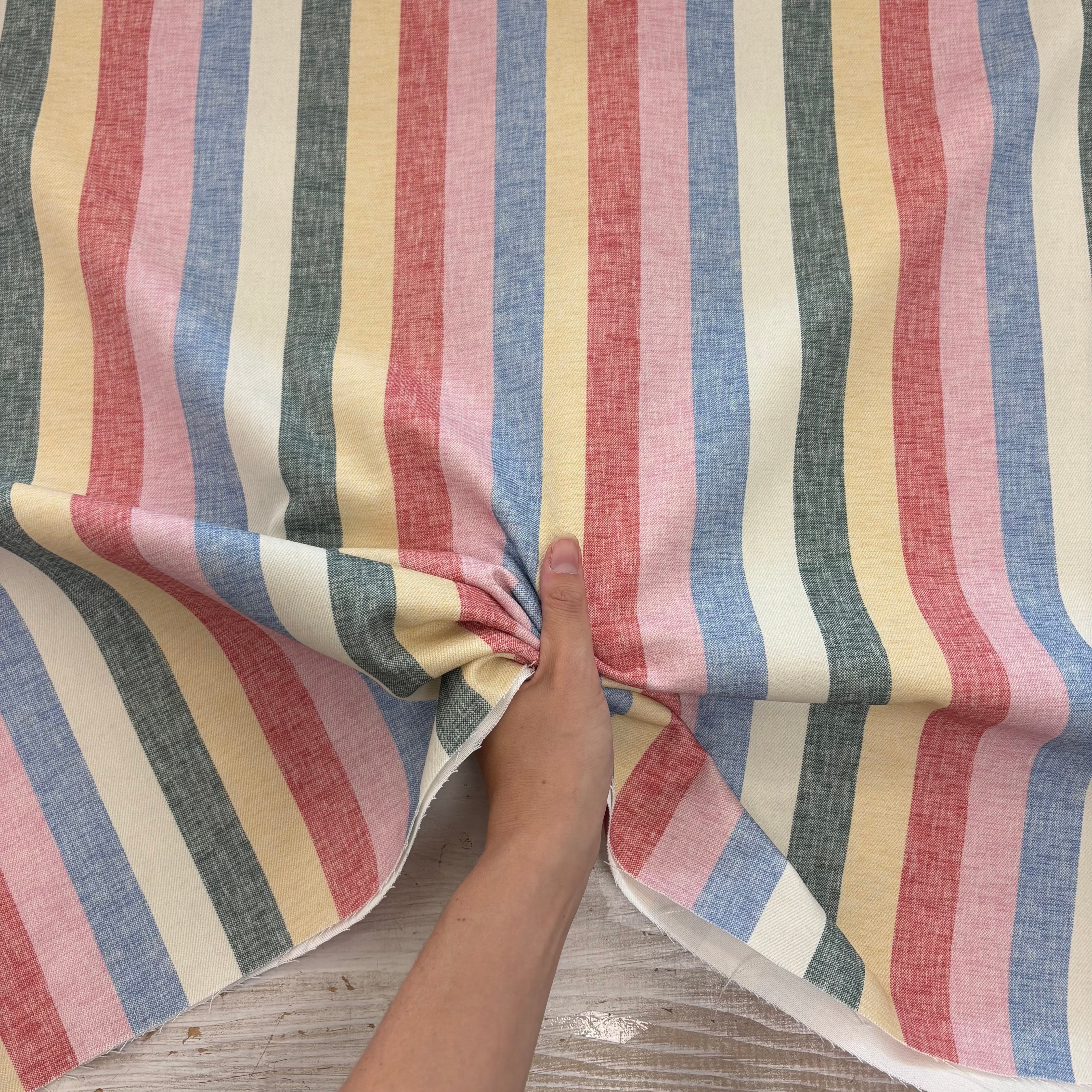 P143 Presley Stripe multi denim