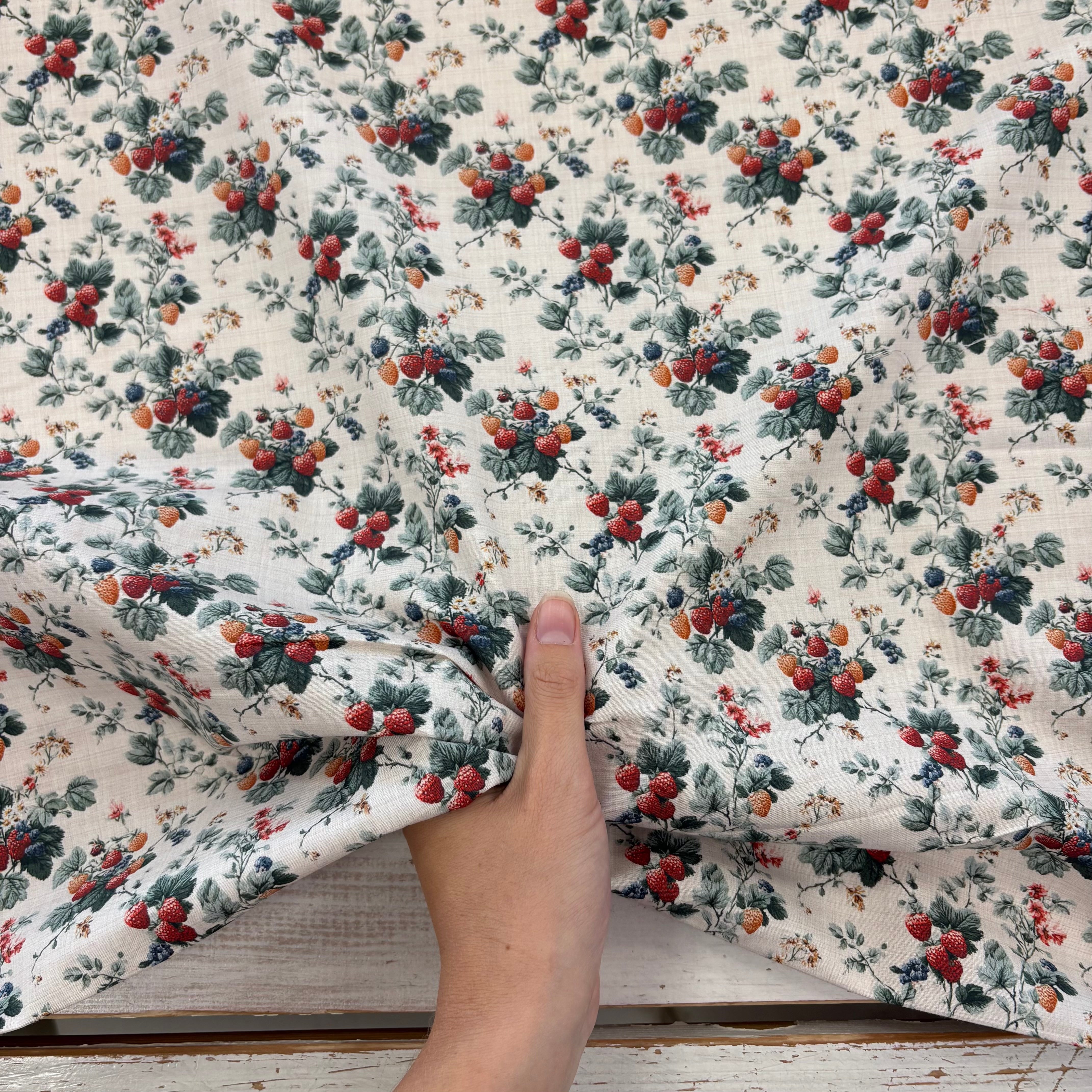 C856 Vintage berries cotton poplin