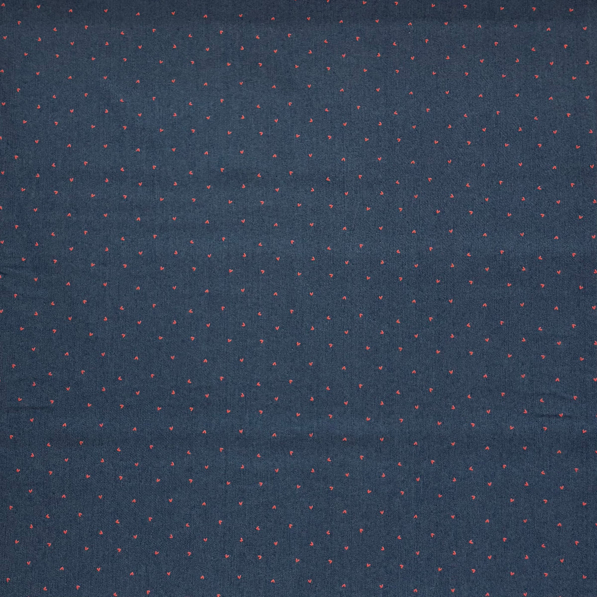 T584 Hearts Stretch Denim Blue