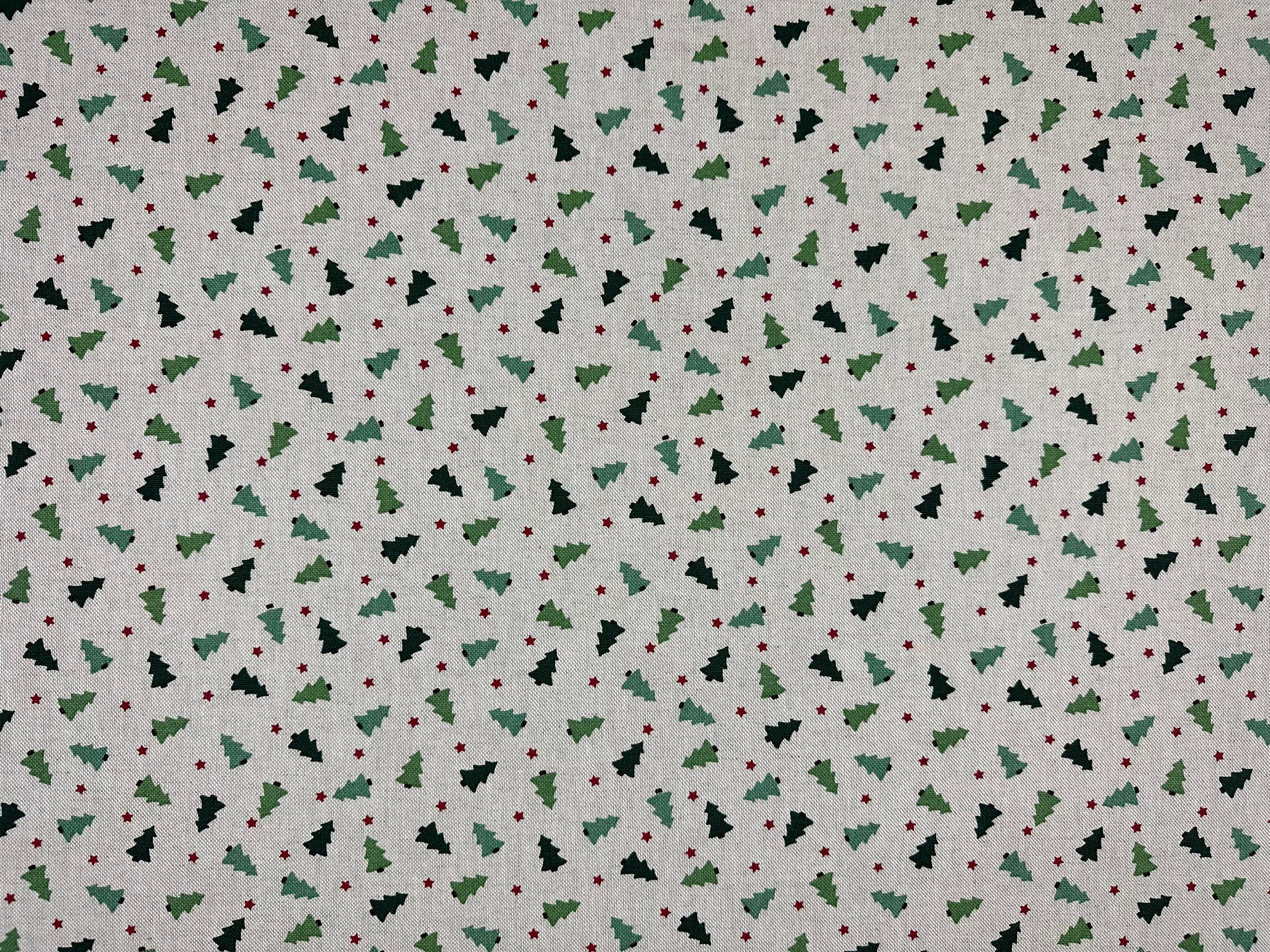 T496 Mini Christmas Trees Linen
