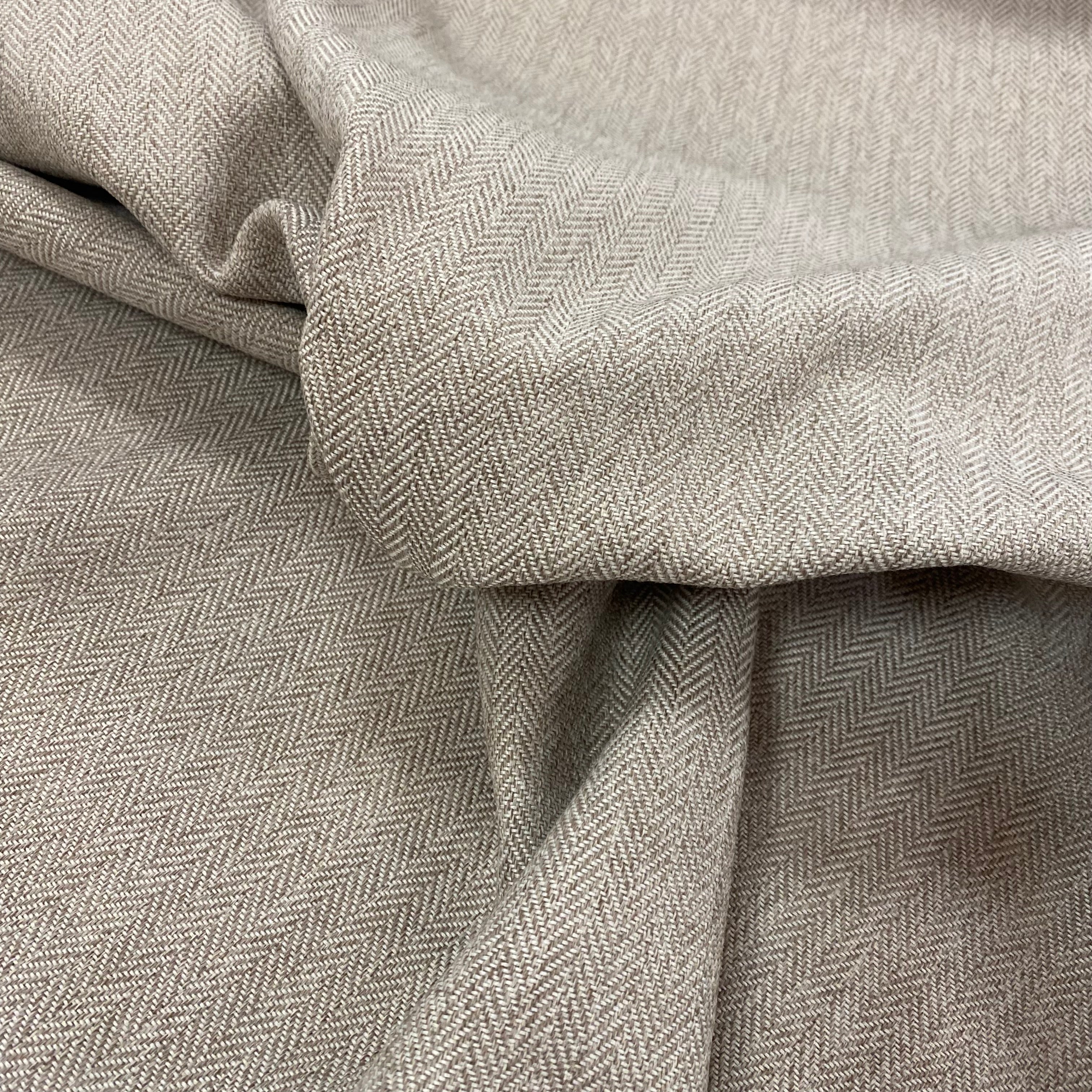 Tex Ex 2928 Bennet wool effect herringbone natural