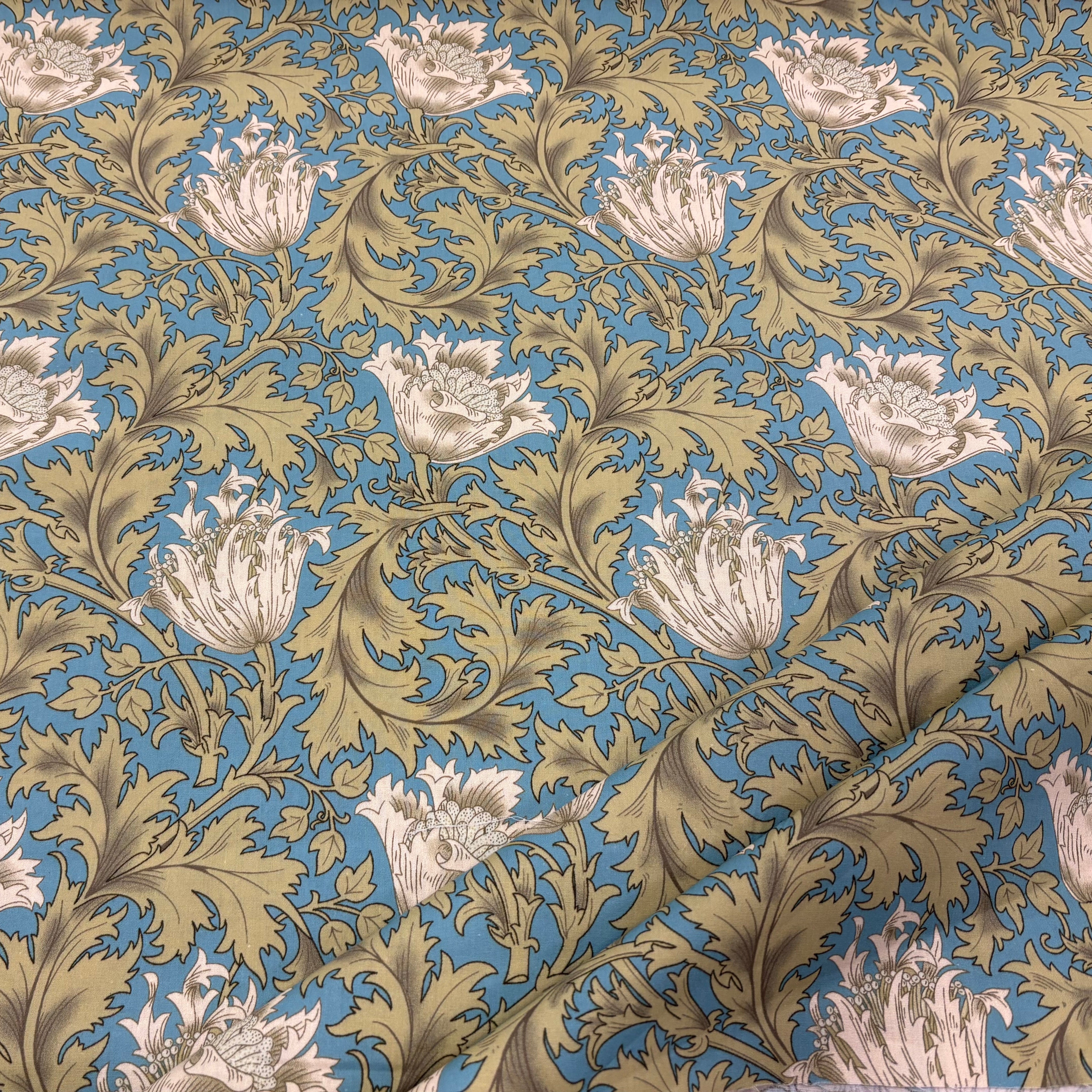 Tex Ex 2931 Sky Blue Arts and crafts Lilly Cotton lawn