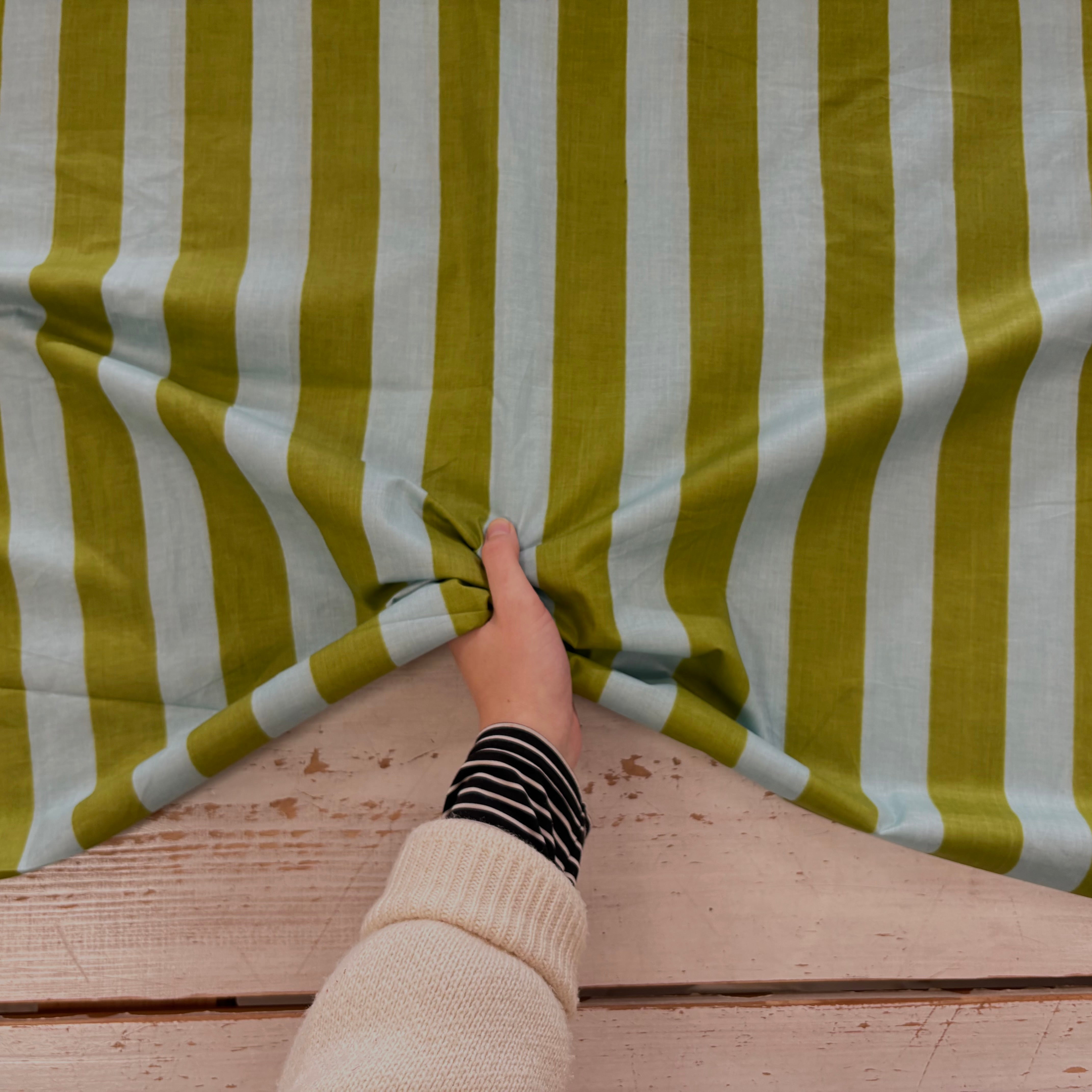 Kiwi Stripe Indian Print Tex Ex 2944