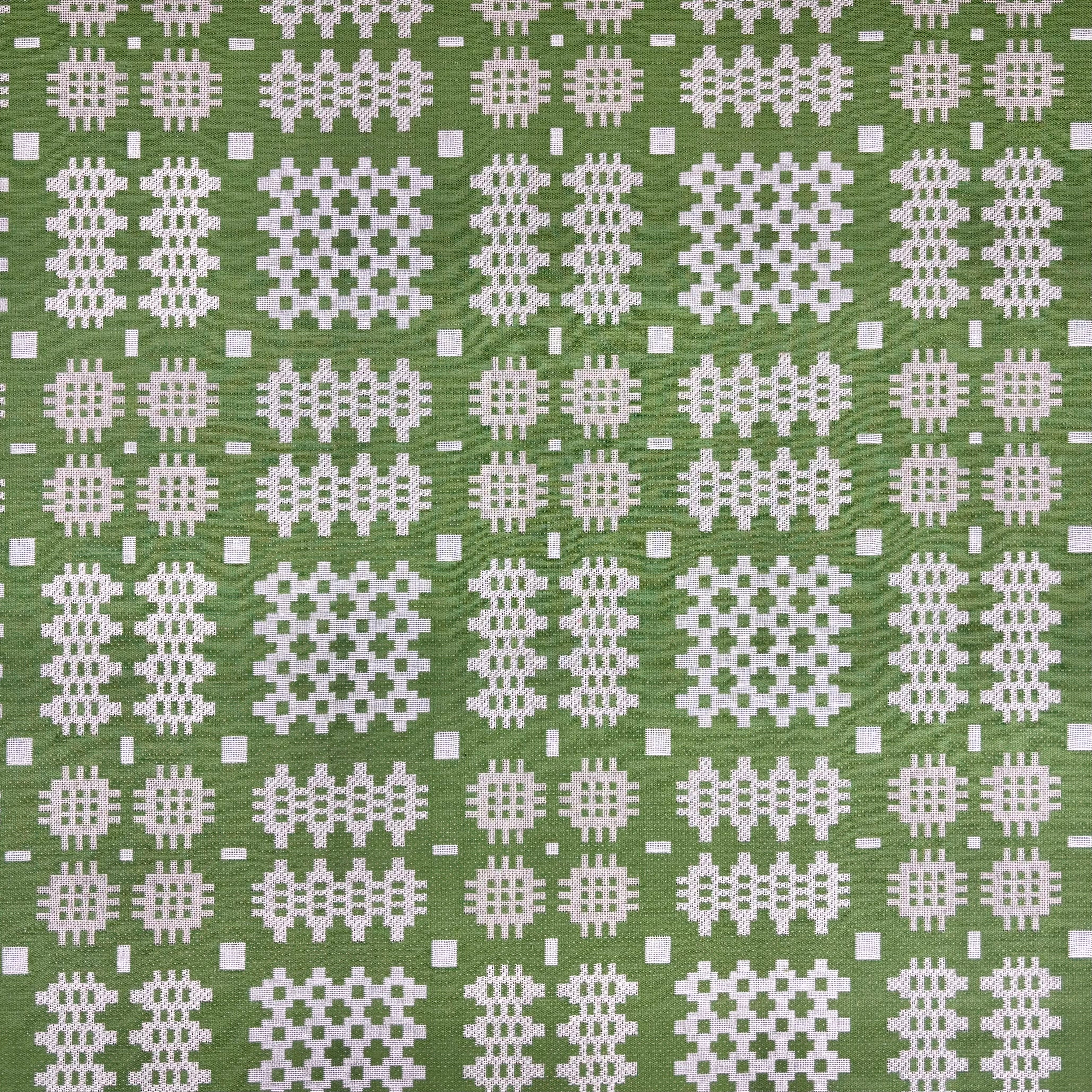 S296 Welsh Blanket Tapestry Green