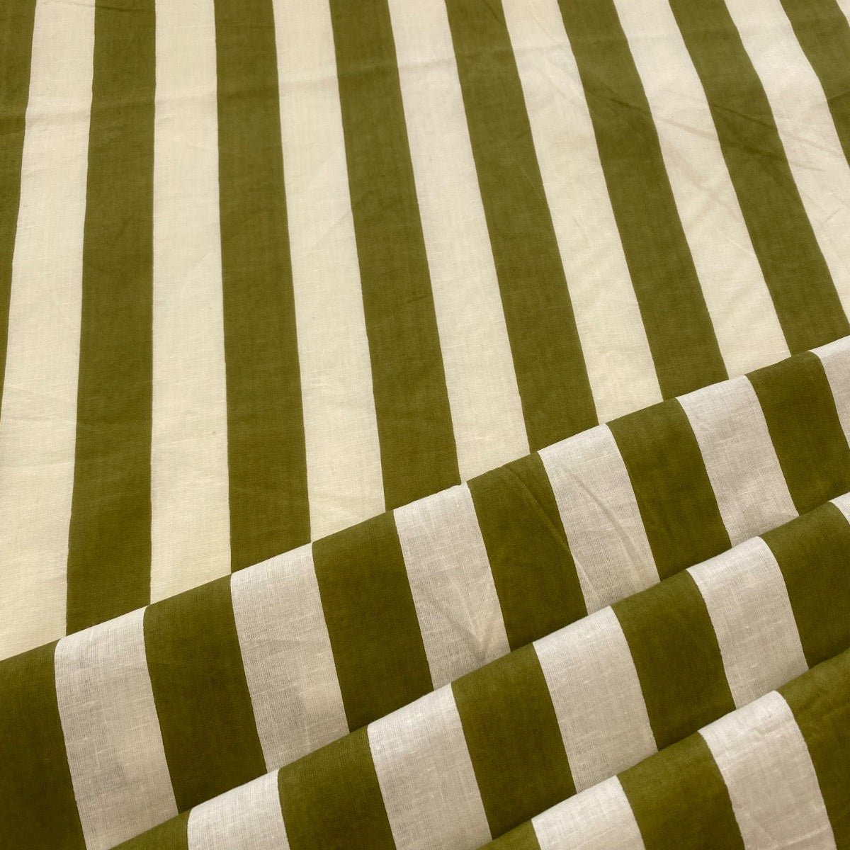 Lime stripe Indian print Tex ex 2915 Fabric Swatch
