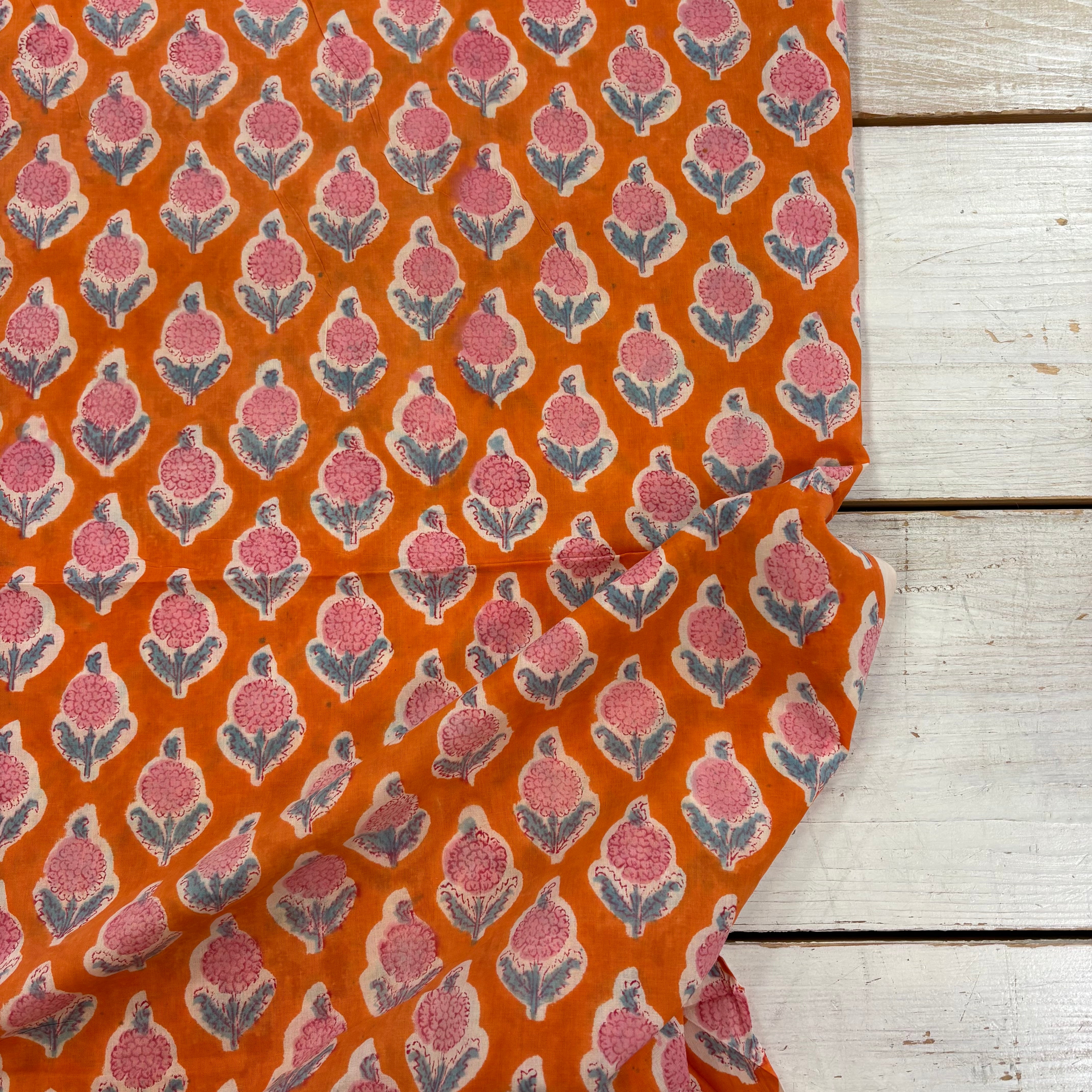 Mumbai Dahlia Block Print Block Print Tex Ex 2948 Fabric