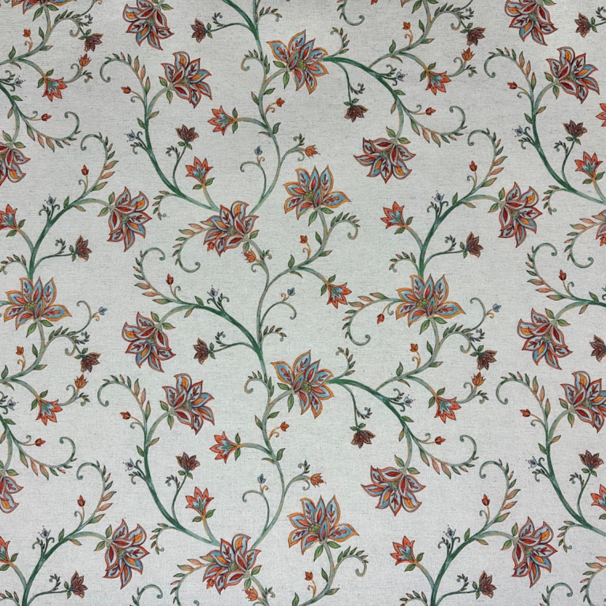 Prestigious Textiles Kentwell Ginger floral cotton linen fabric from the Greenhouse collection