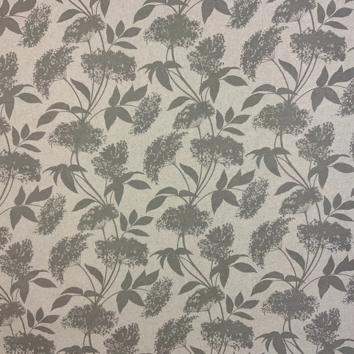 S187 Elderflower Oilcloth Taupe Fabric