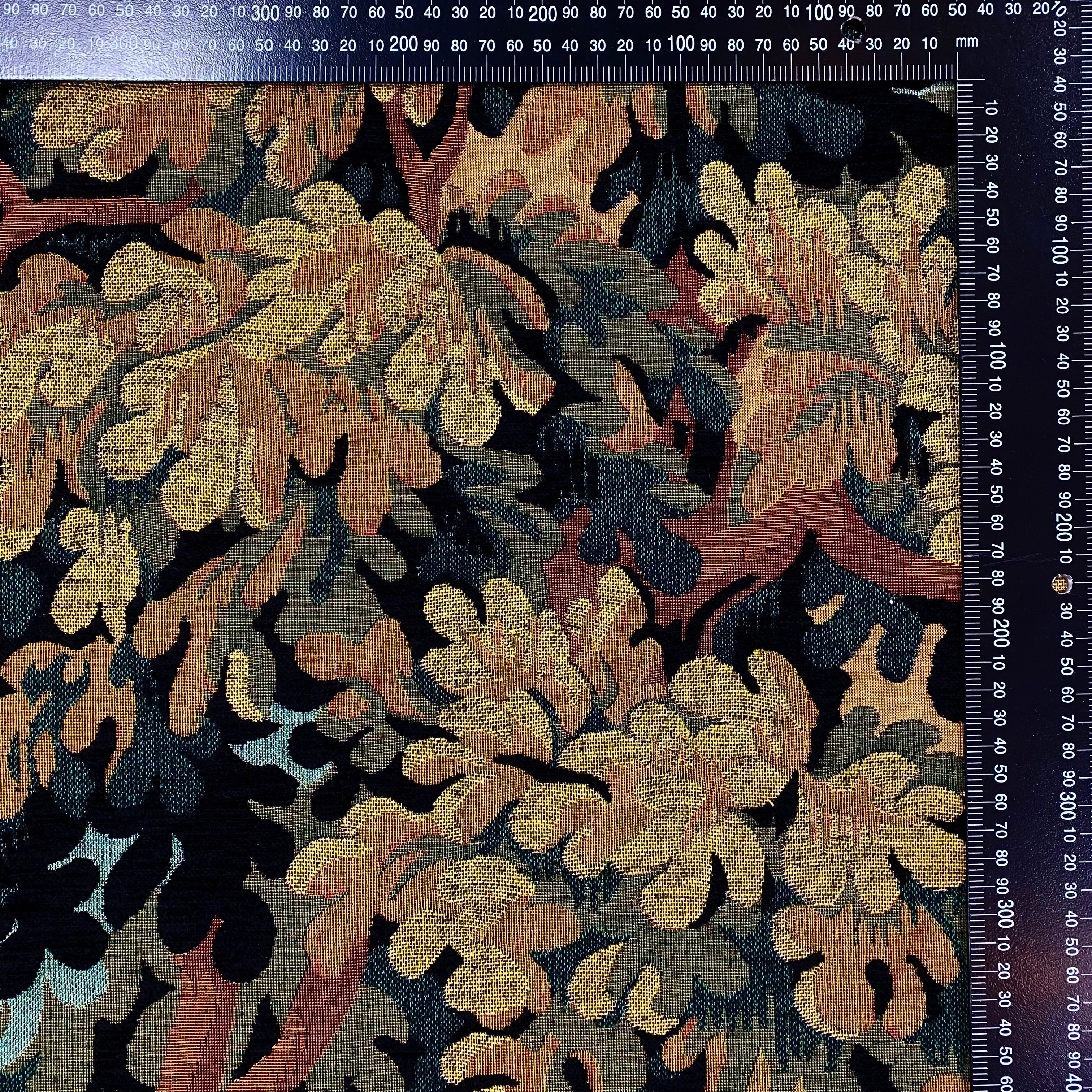 S298 Trees Chenille Tapestry Forest Scale