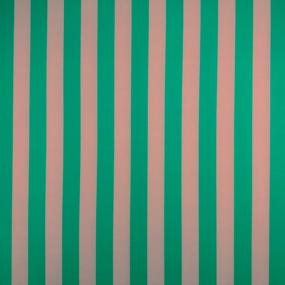 T544 Bold Candy Stripe Green Striped pattern with alternating green and pink vertical stripes
