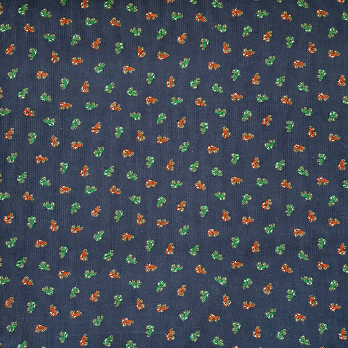 T585 Tractor Needlecord Navy Fabric