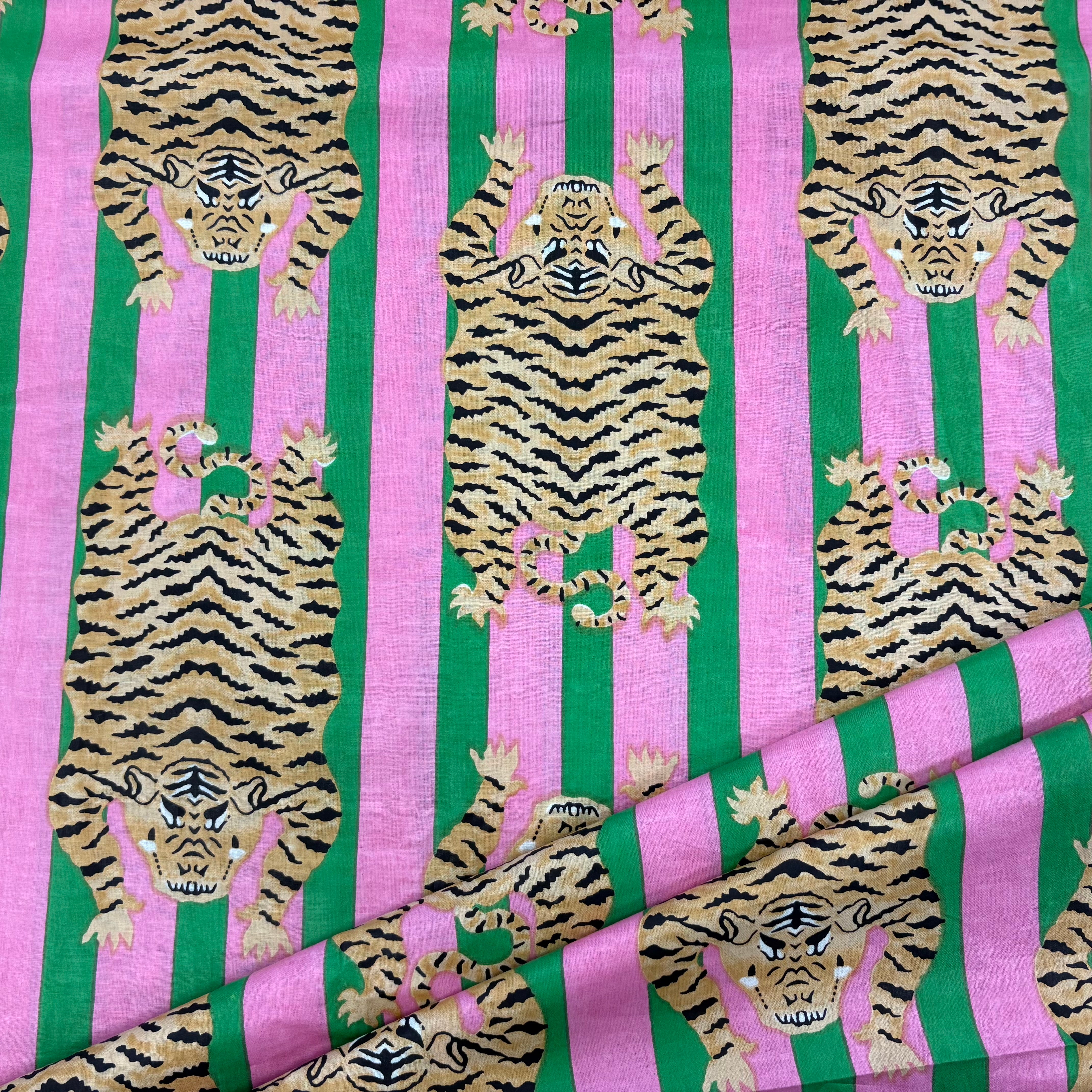 The Tiger Stripe Indian Print Summer Tex Ex 2943 Fabric
