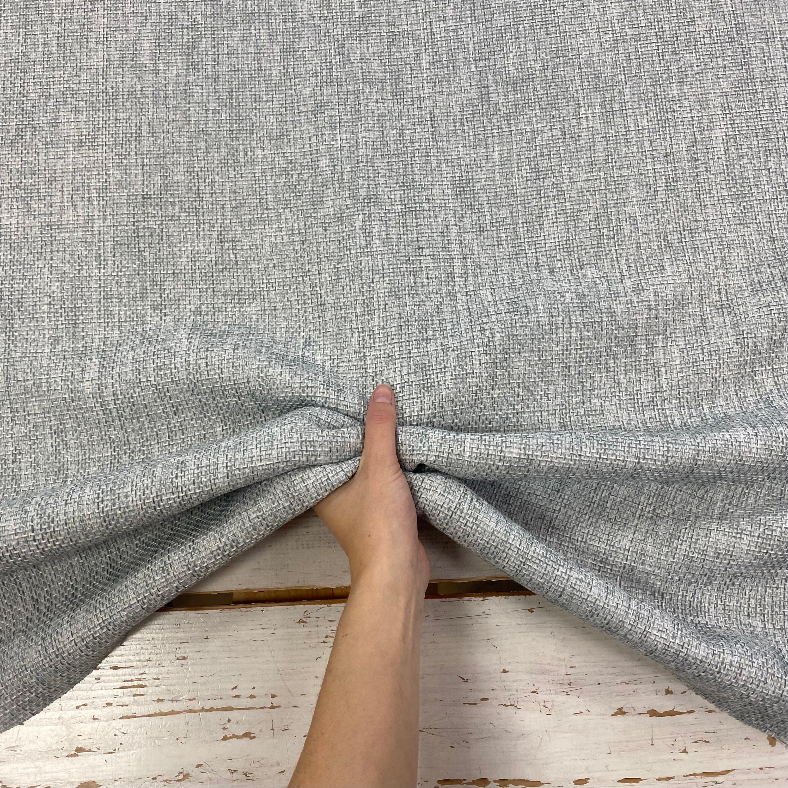 Voyage Remus Plain Light Blue Tex Ex 2926 Fabric Gathered