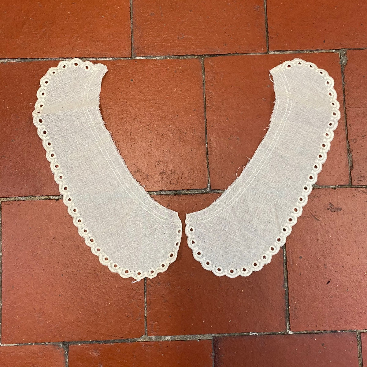 Pair Of Victorian Collar Cream