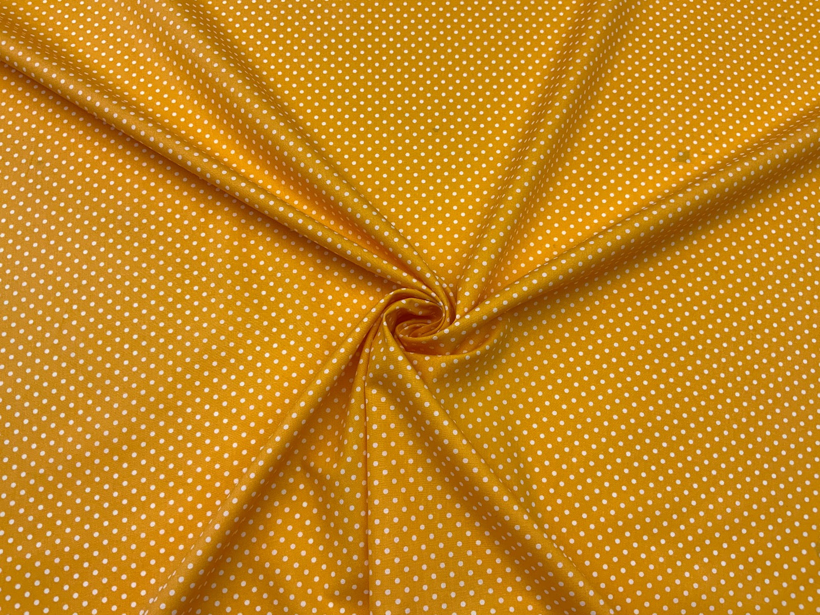 Spotty Cotton Poplin Yellow CP0009