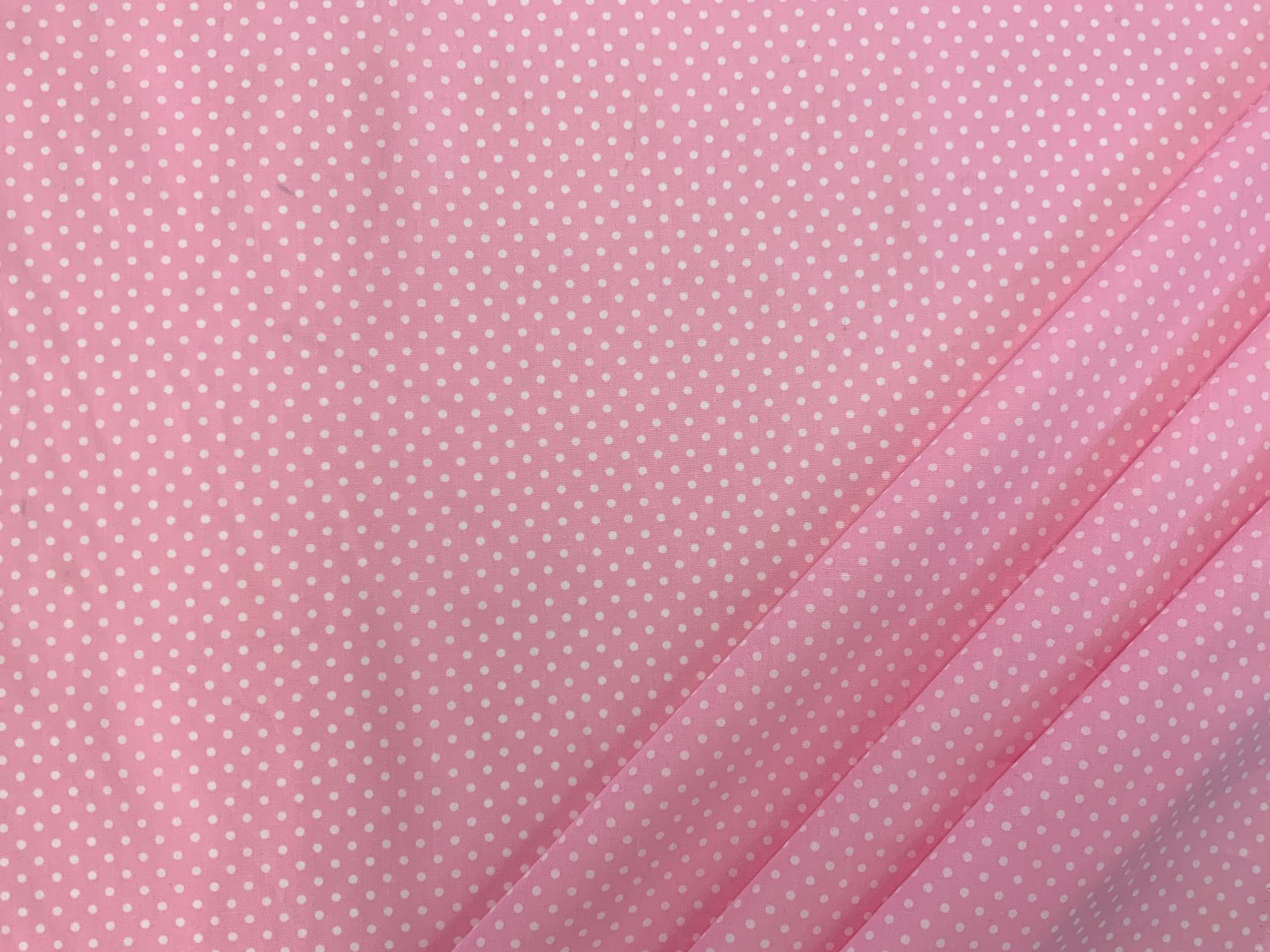 Spotty Cotton Poplin Pale Pink CP0009