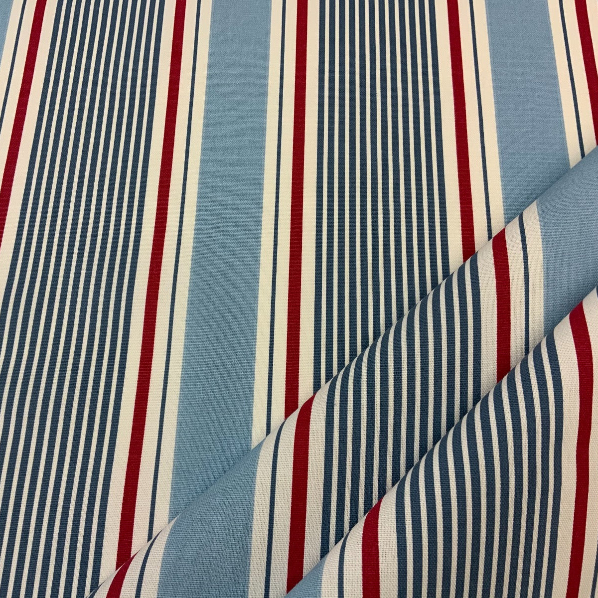 Clarke and Clarke Sail Stripe Marine