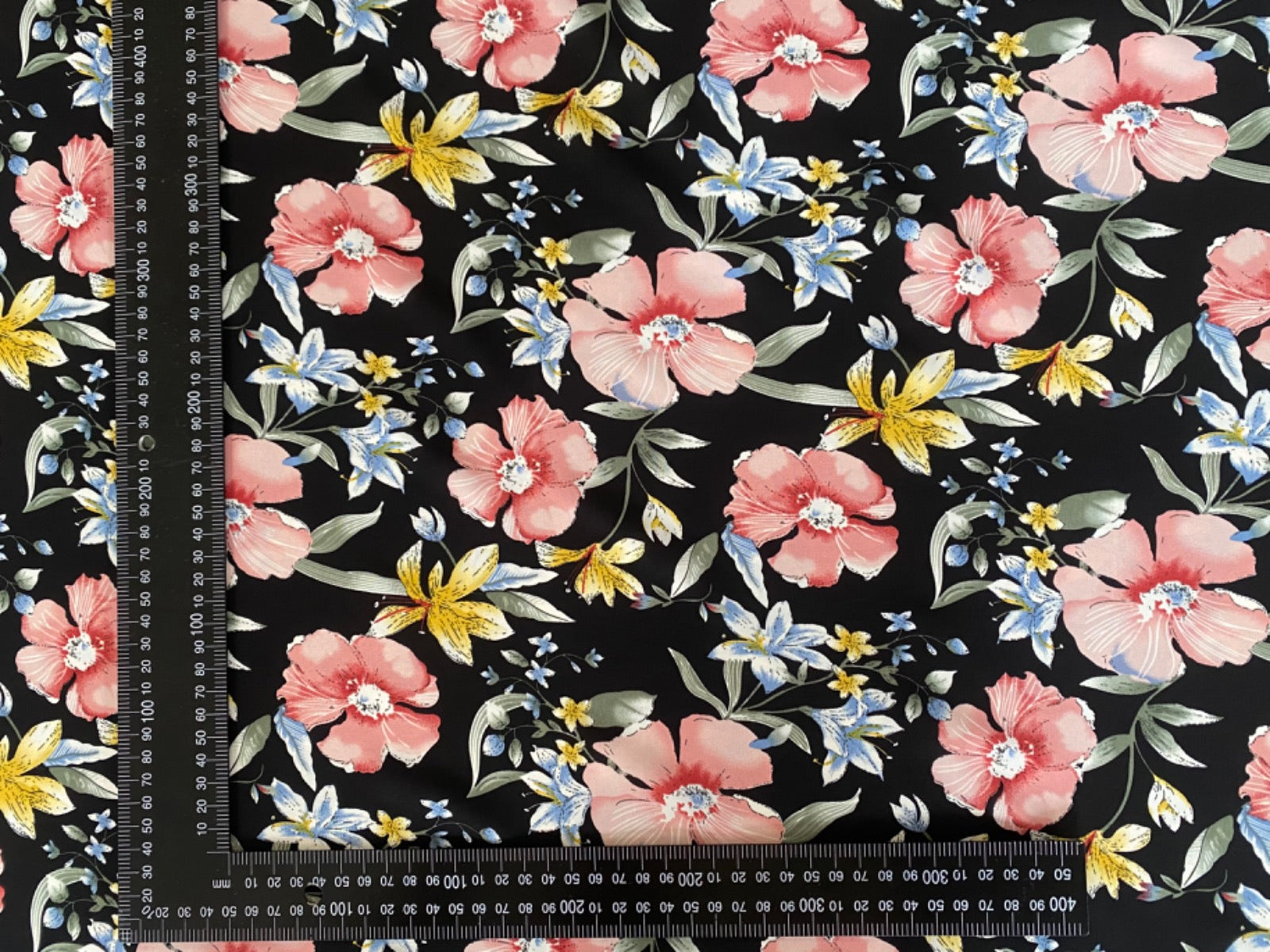 F343 Enchanted Garden Soft Drape Black