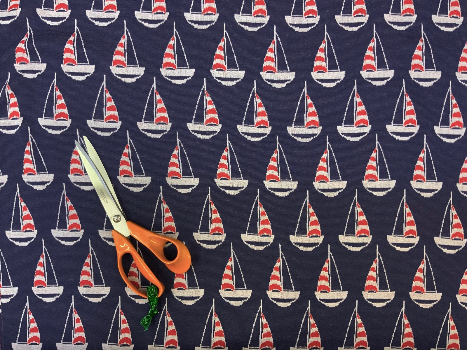 Sailing Boat Knit Navy B257