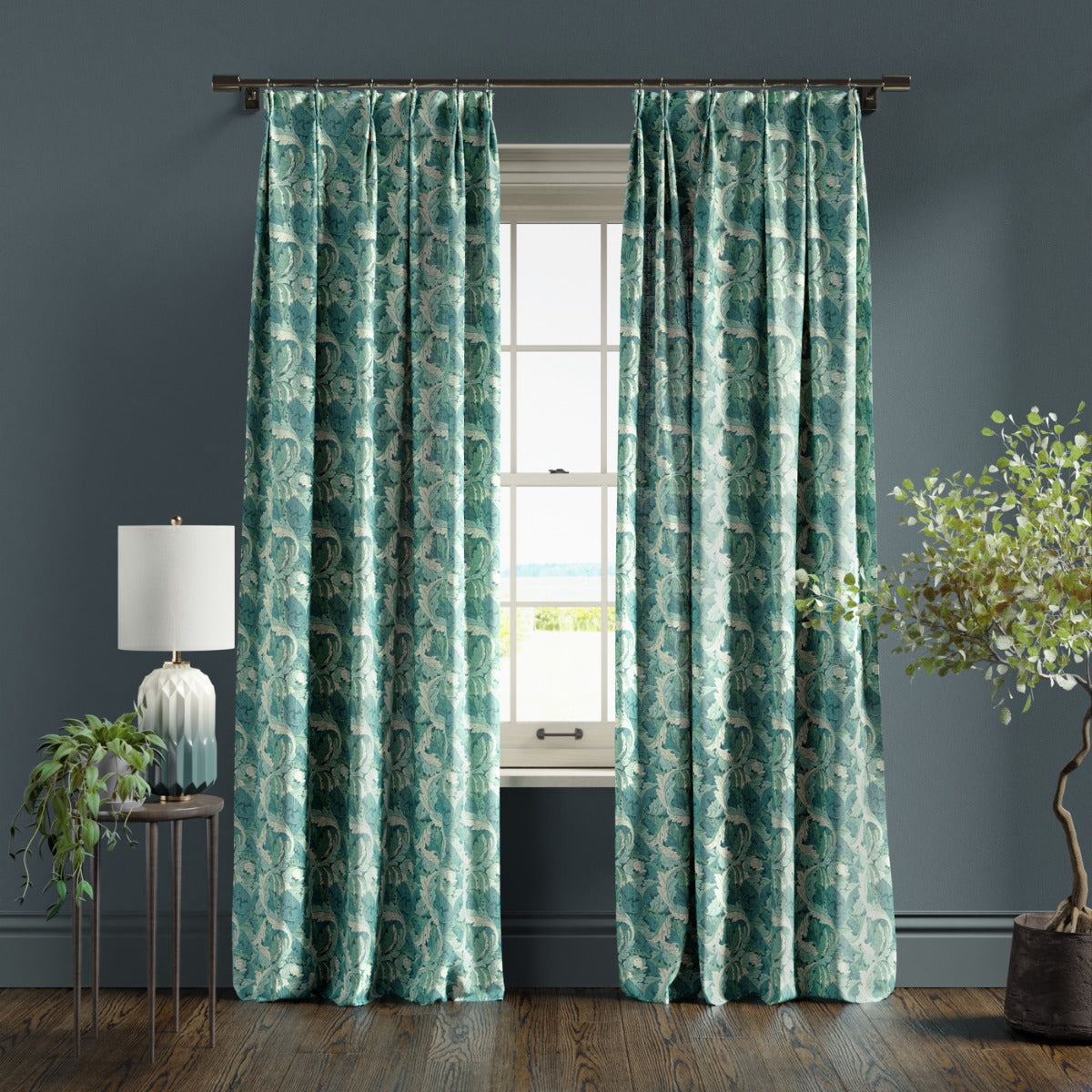 Clarke & Clarke Acanthus Teal