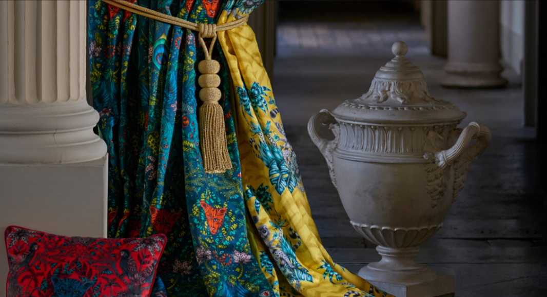 Clarke & Clarke Amazon Navy