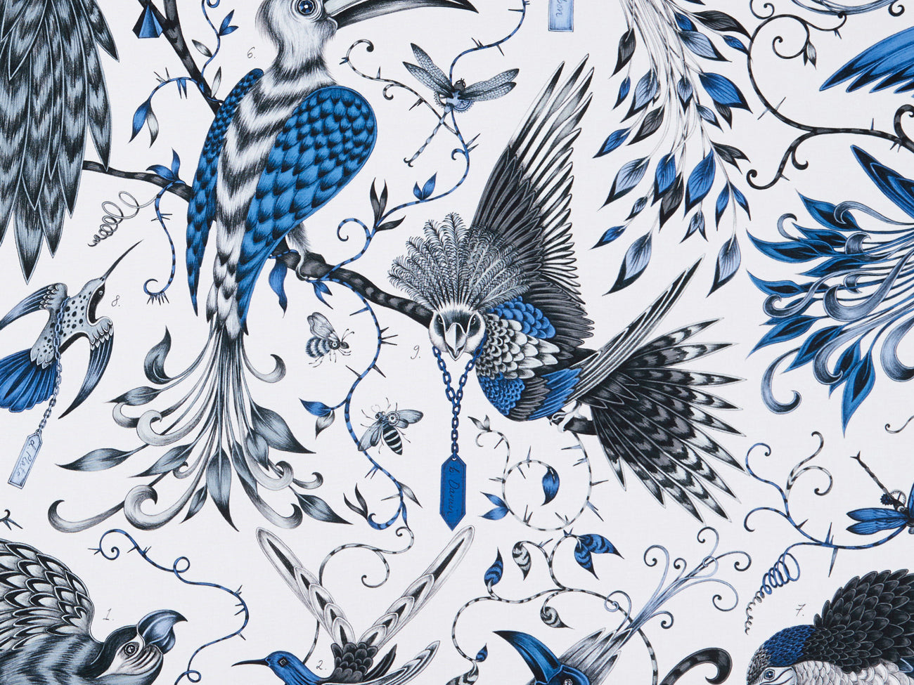 Clarke & Clarke Audubon Blue