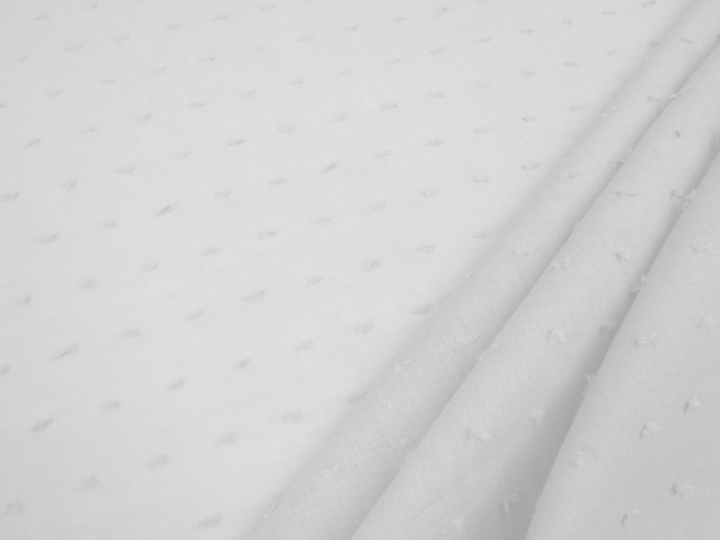 Cotton Swiss Dotted Voile White C276