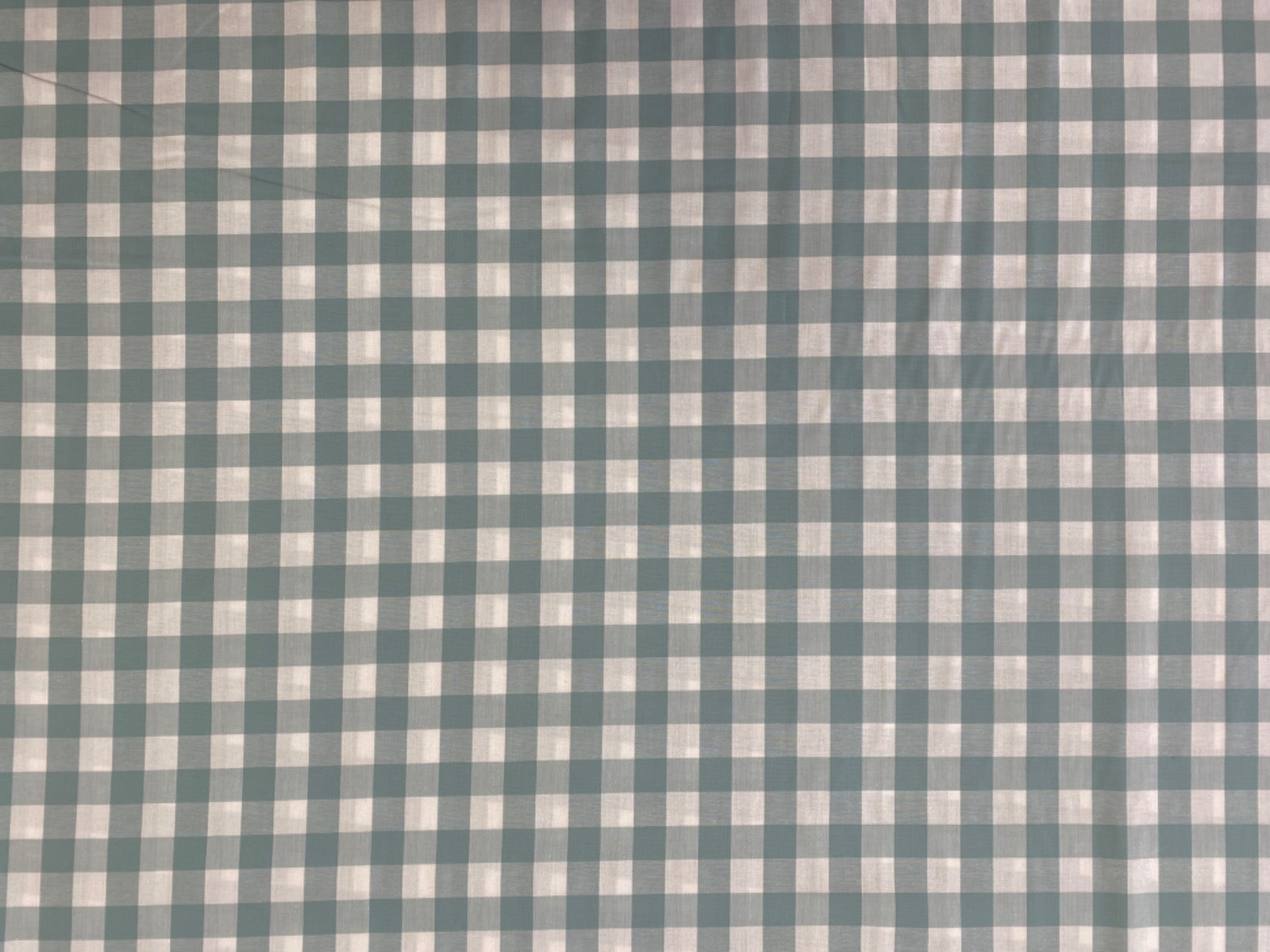 C760 17mm Woven Cotton Gingham Duck Egg