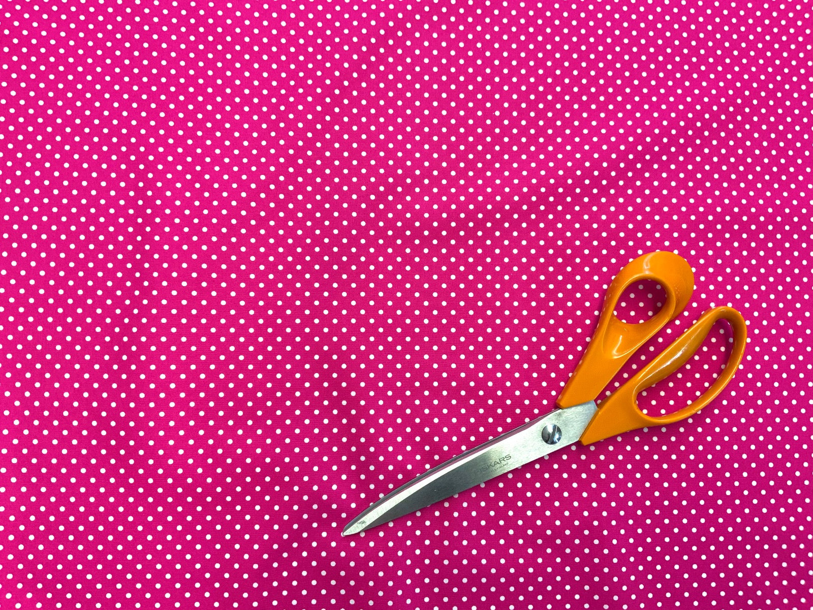 Spotty Cotton Poplin Cerise CP0009