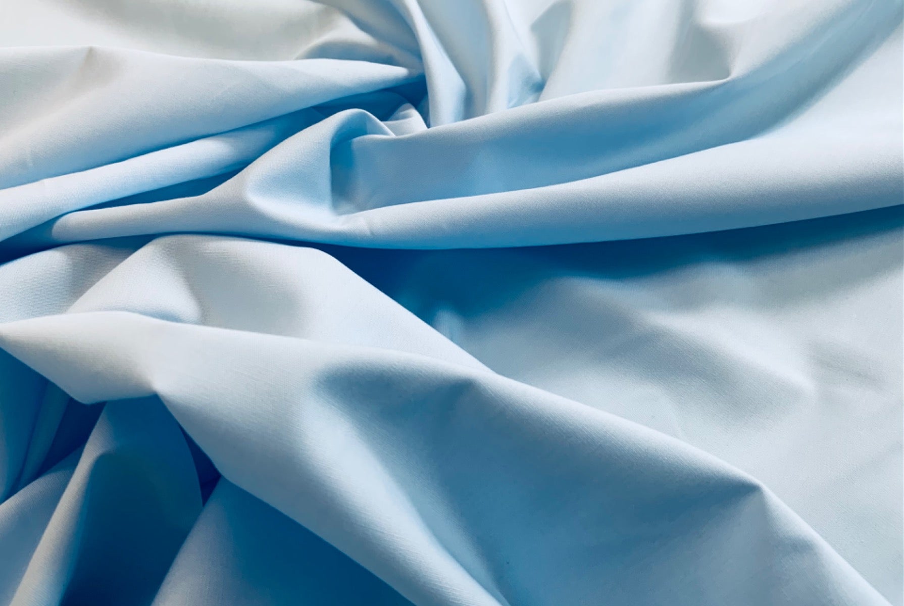 Plain Cotton Poplin Pale Blue CP0001