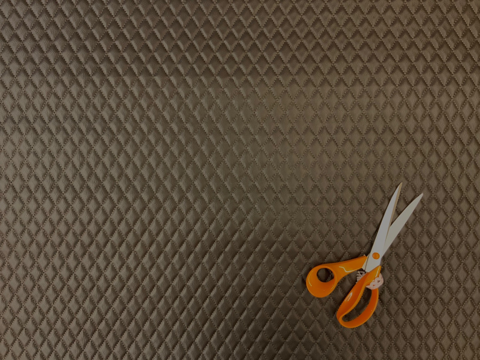 H285 Quilted Leatherette Brown