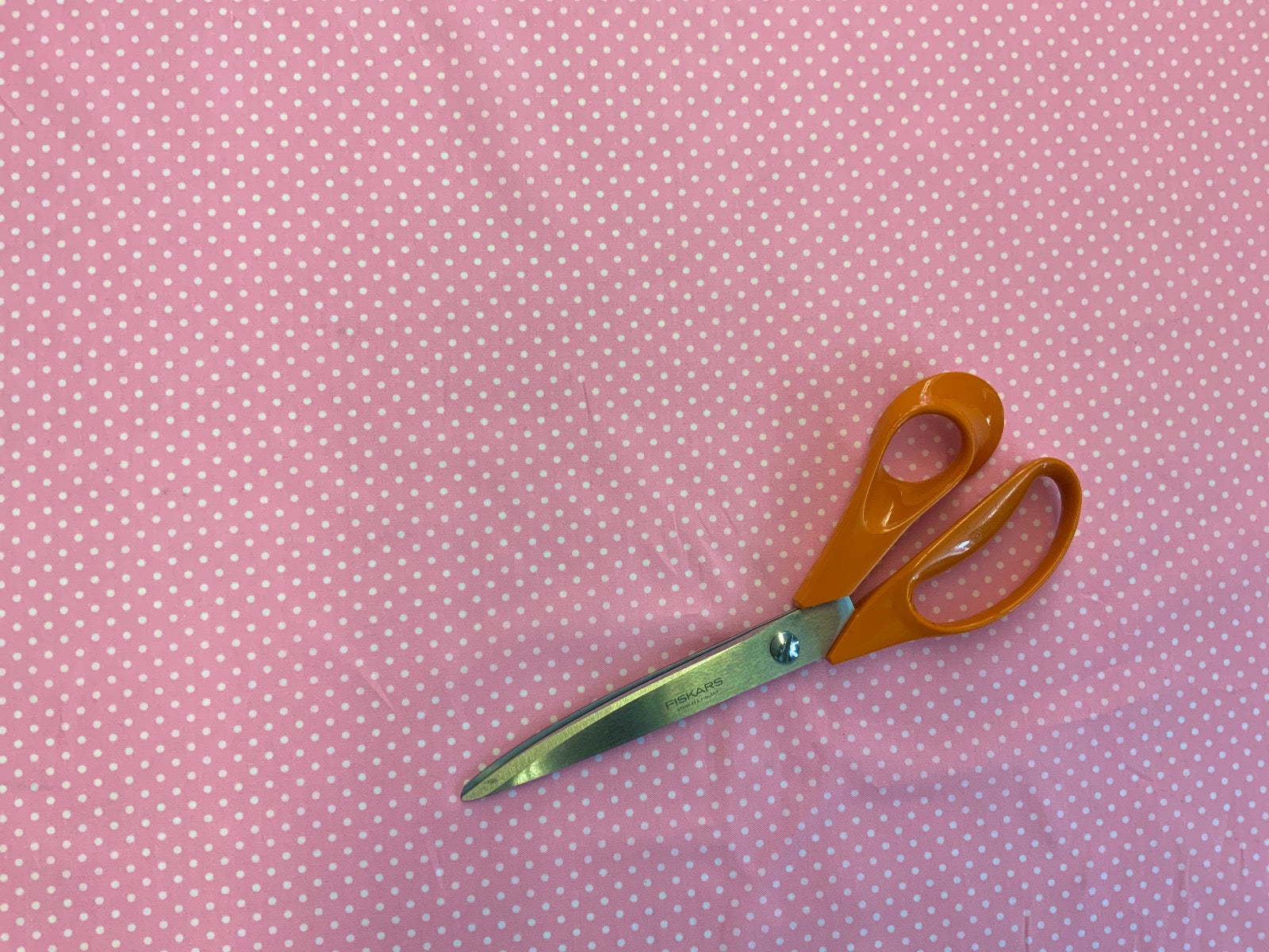 Spotty Cotton Poplin Pale Pink CP0009