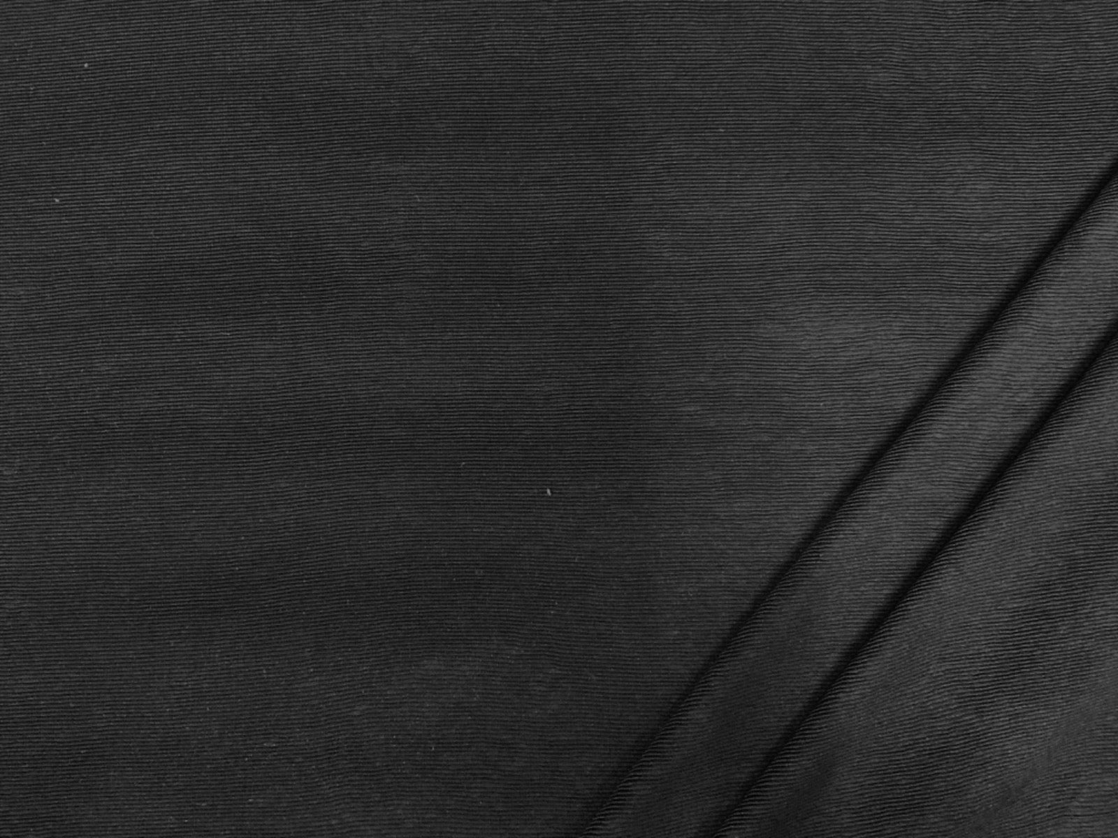 F301 Wavy Rib Jersey Black