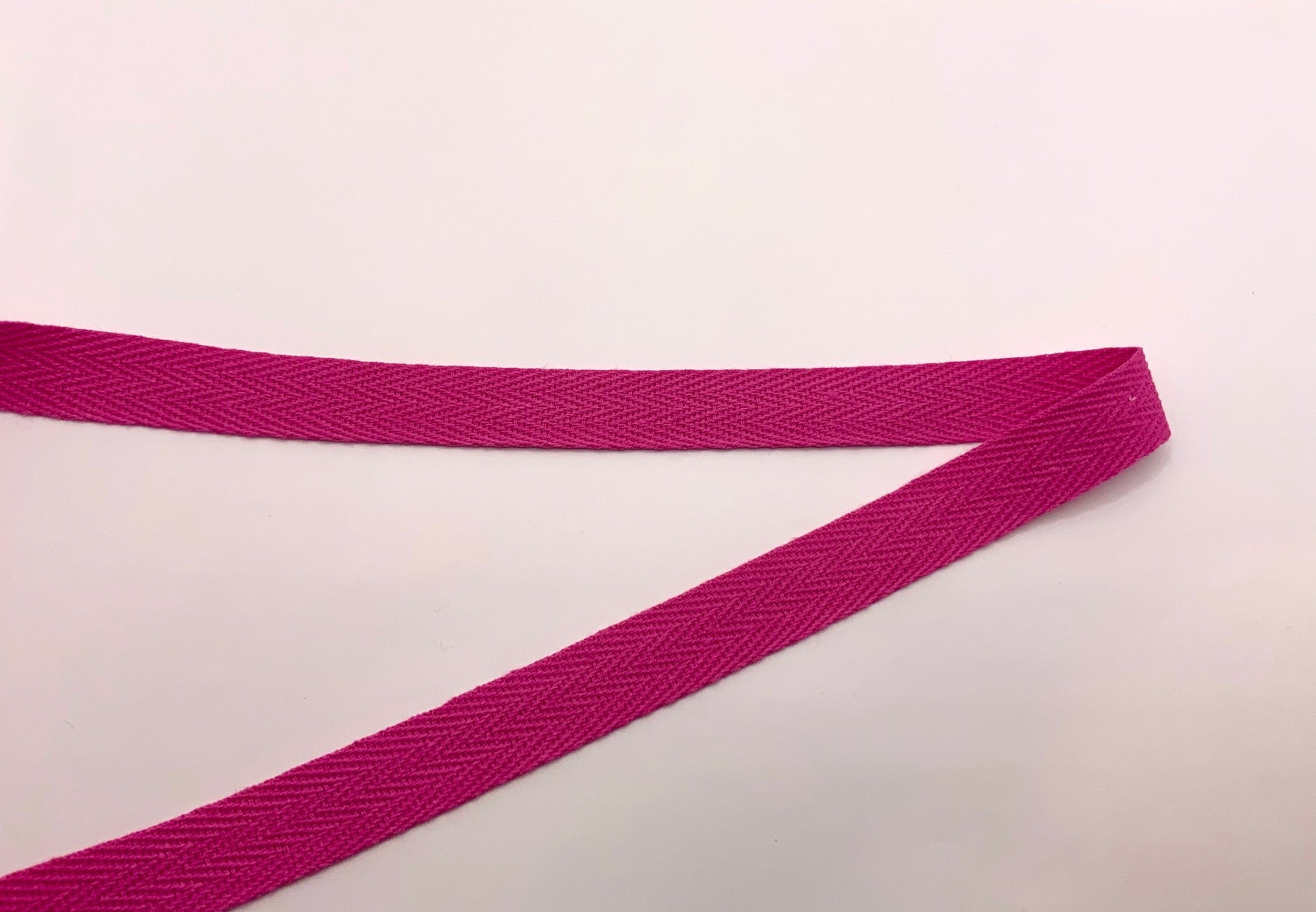 1/2" Cotton Tape Cerise Pink