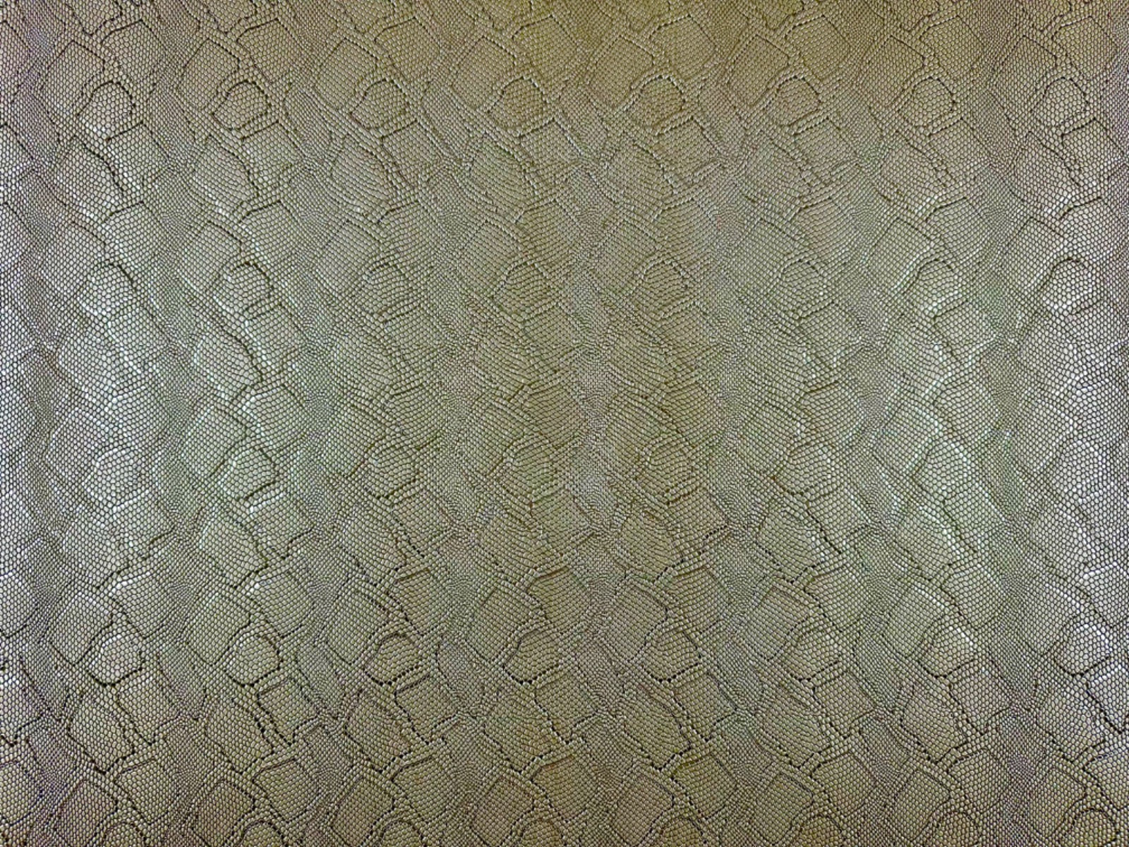 Croc Skin Leatherette Metallic Gold H338