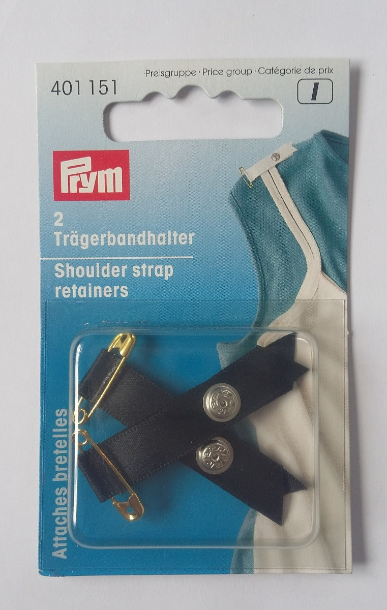 Prym Shoulder Strap Retainers Black