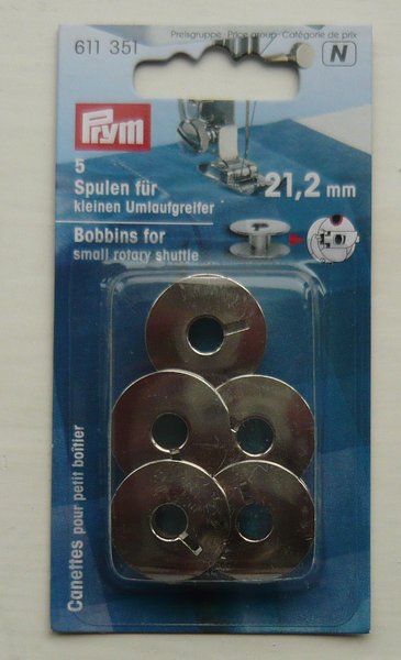 Prym Sewing Machine Bobbins Small Rotary Shuttle