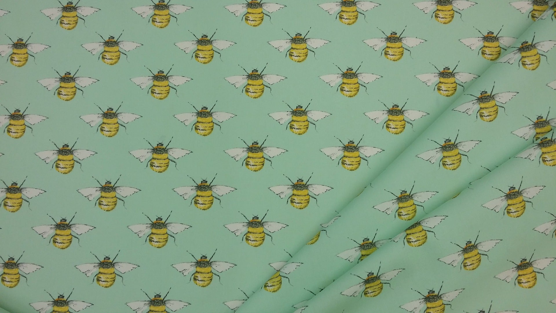 Busy Bee Cotton Poplin Mint C424