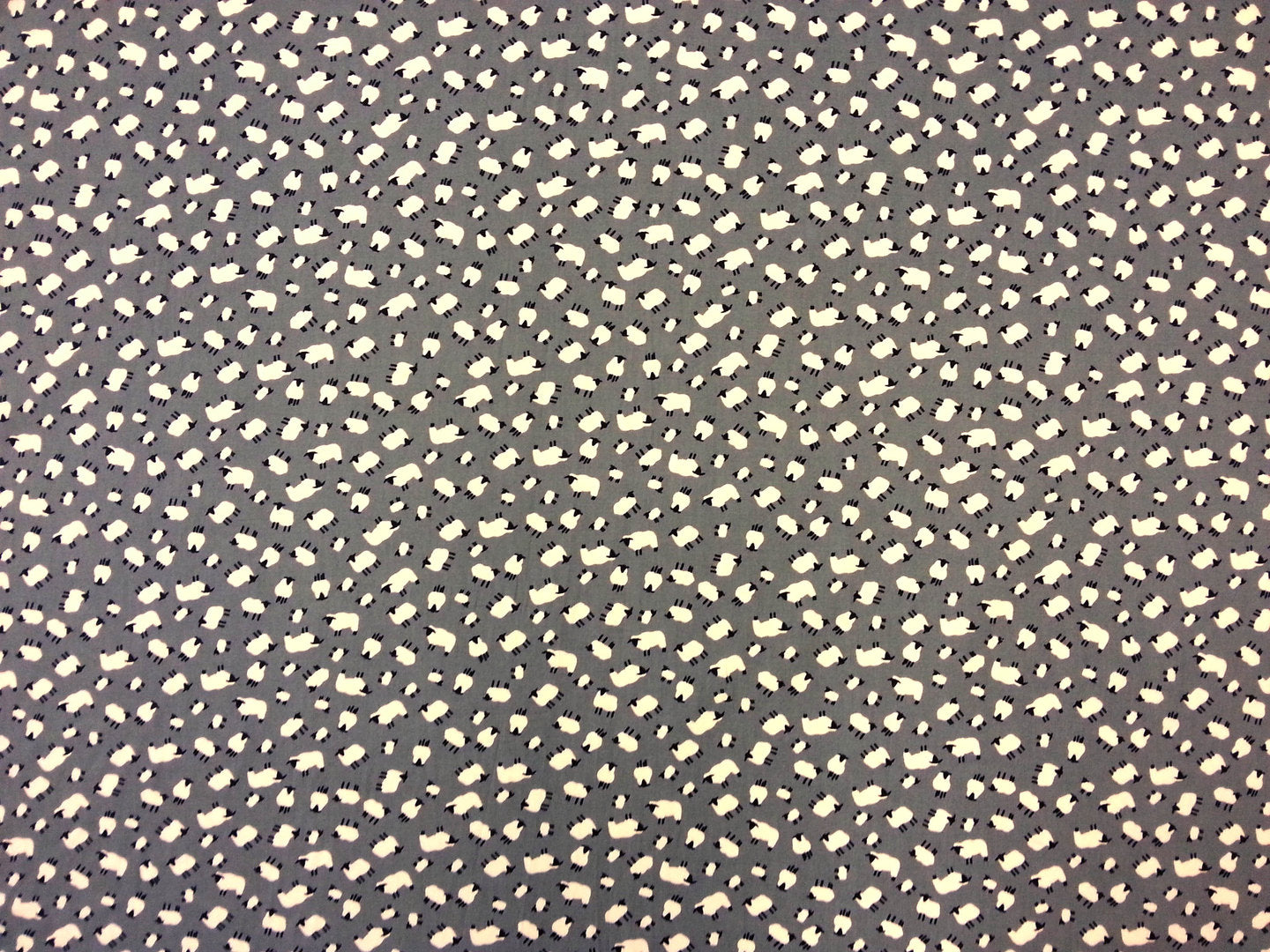 Sheep Cotton Poplin Silver C134