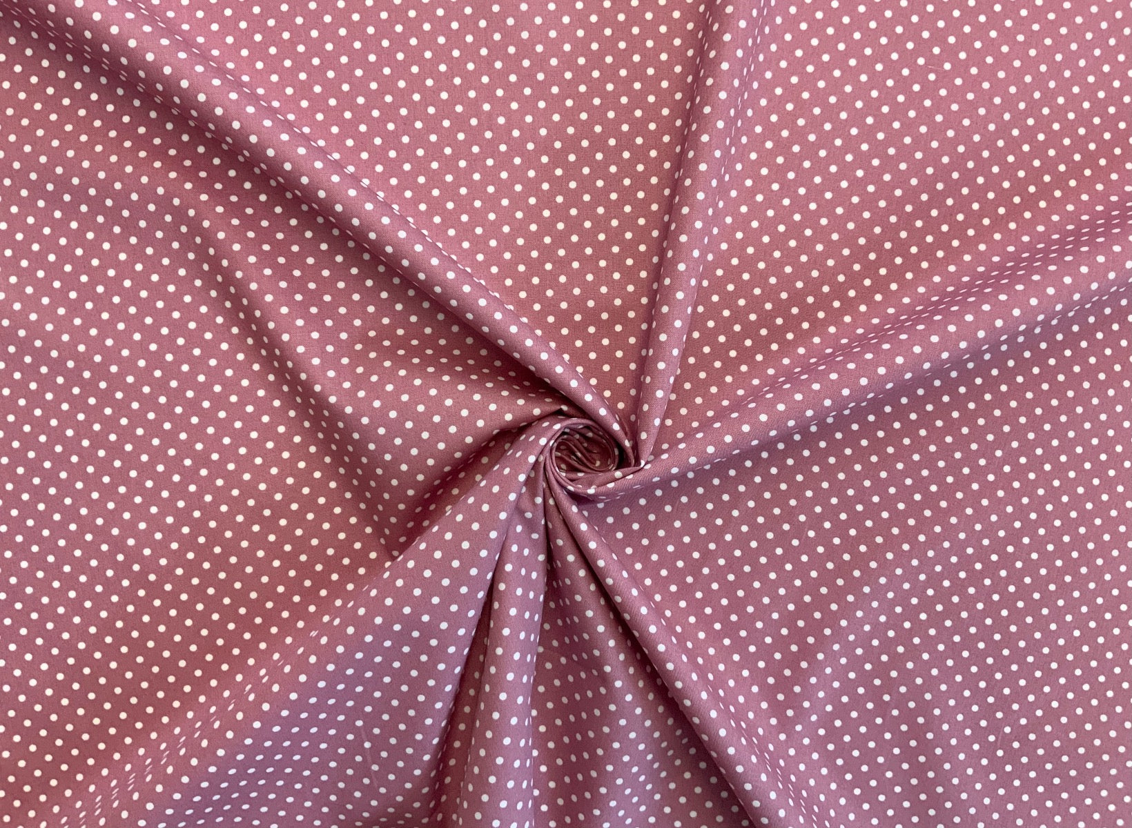 Spotty Cotton Poplin Rose Pink CP0009