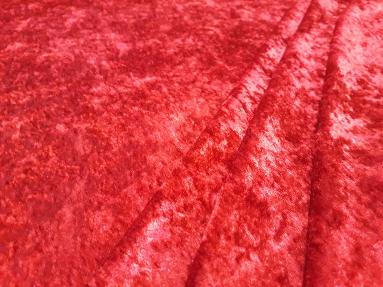 Stretch Velour Red