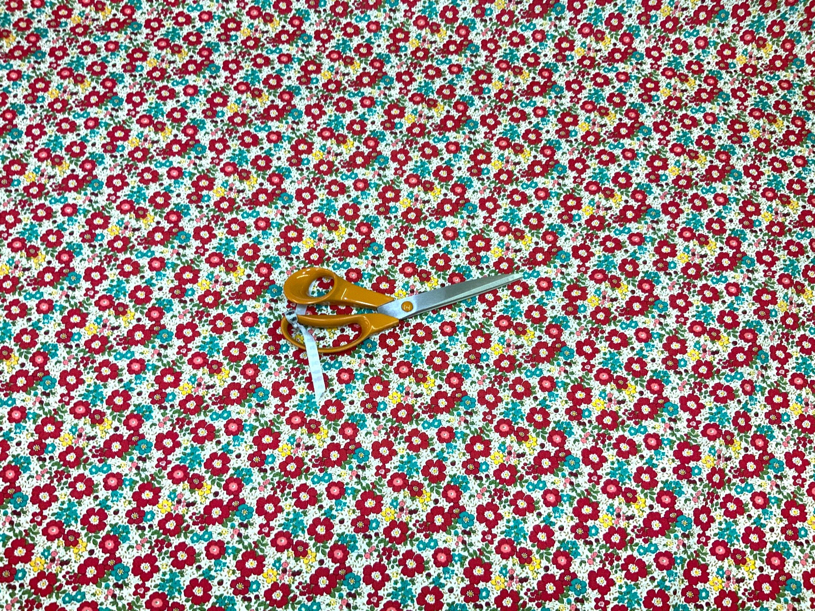 Betty Floral Cotton Poplin C589 Red