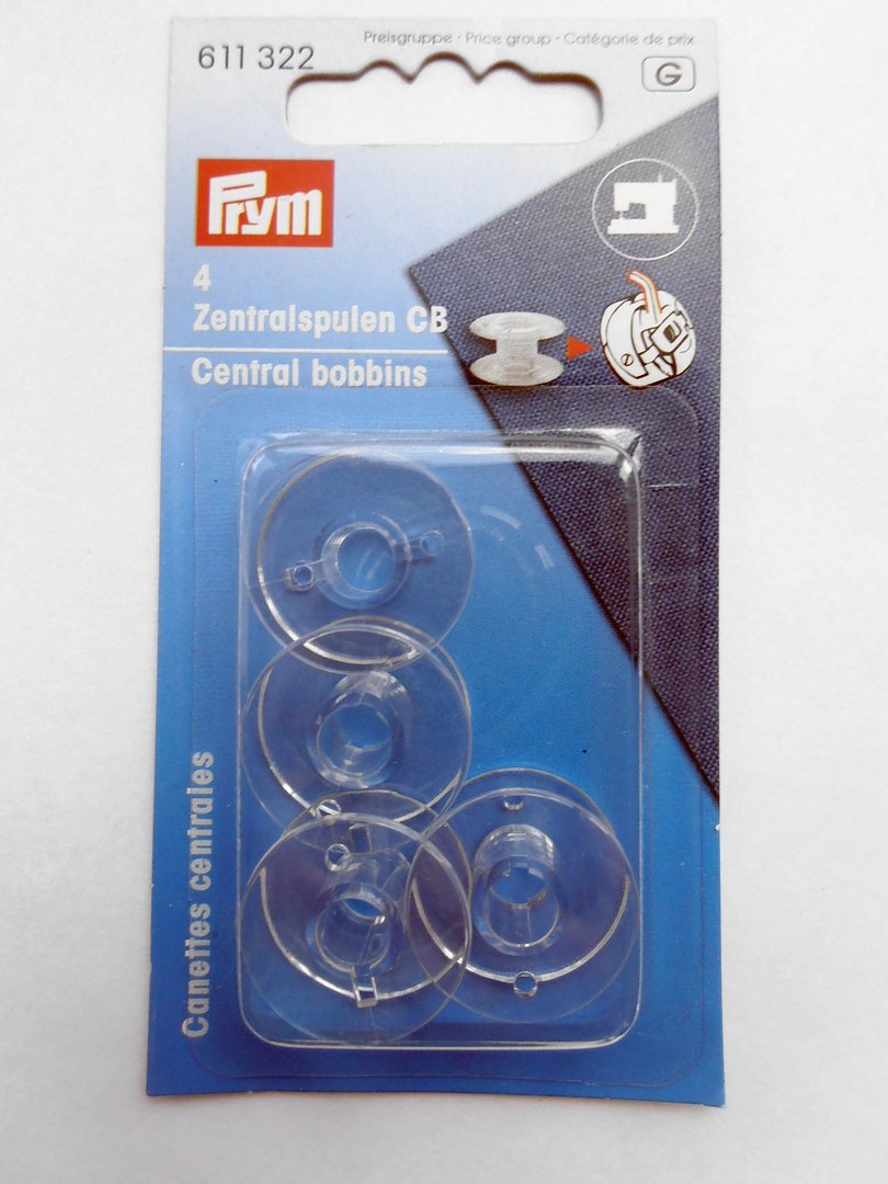 Prym clear central bobbins