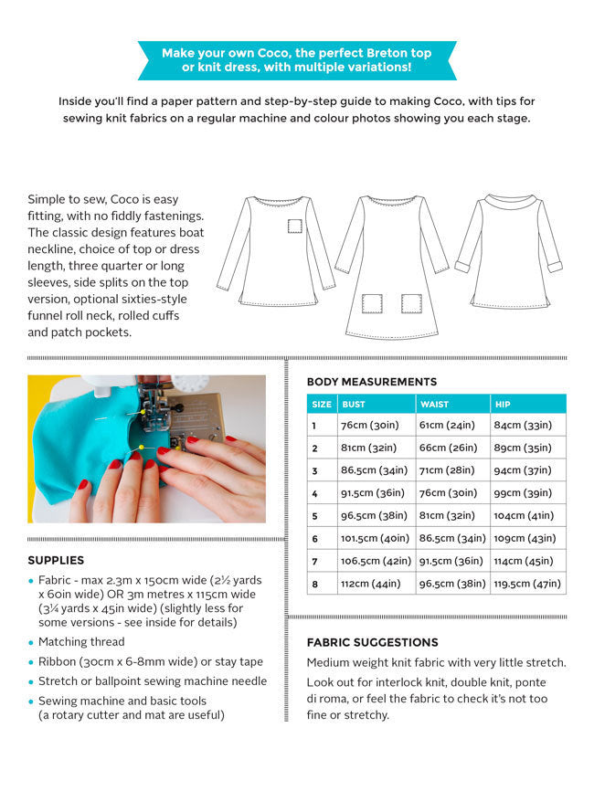 Tilly and the Buttons Coco Sewing Pattern