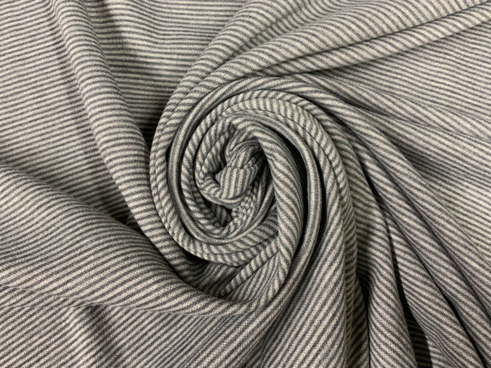 F302 Double Knit Stripe Grey
