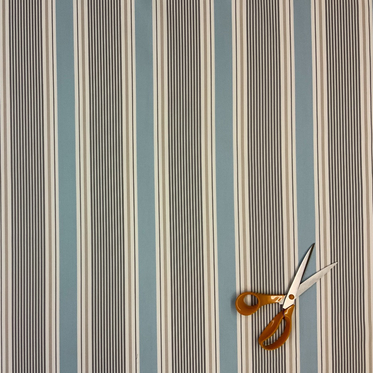 Clarke and Clarke Sail Stripe Mineral