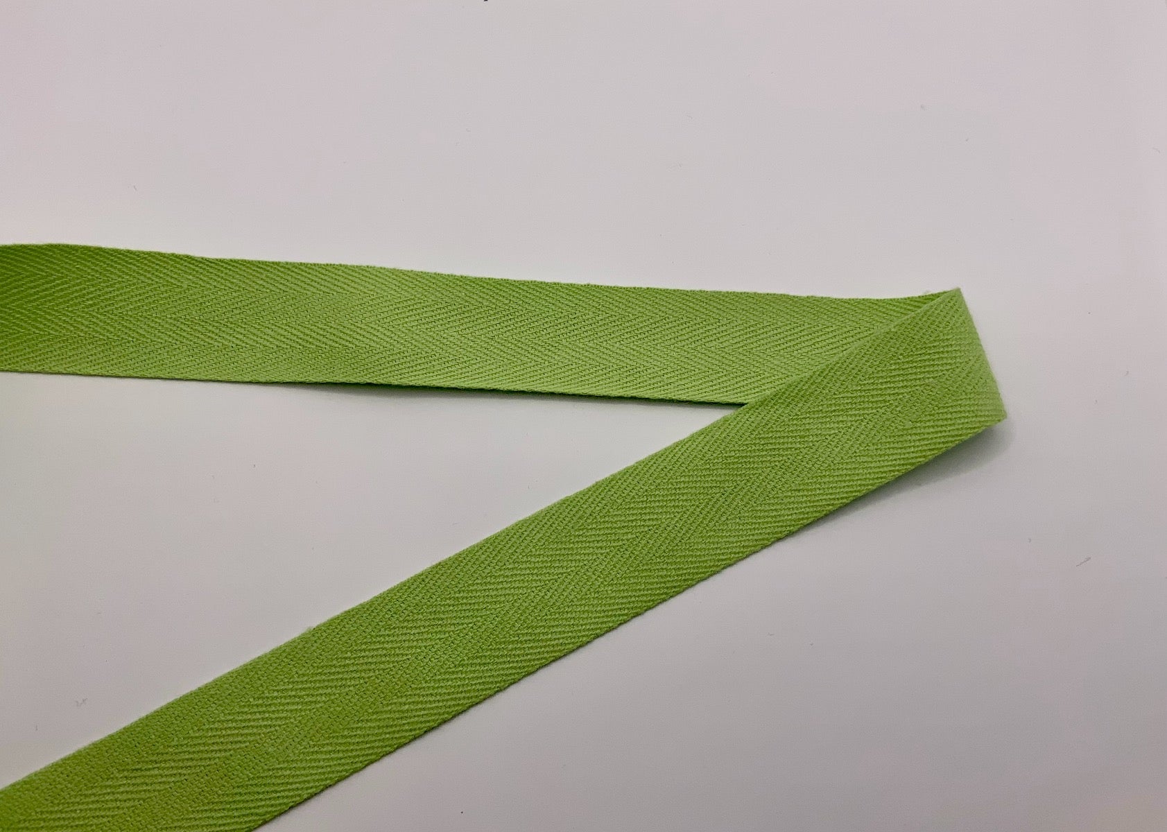 1" Cotton Tape Pistachio Green