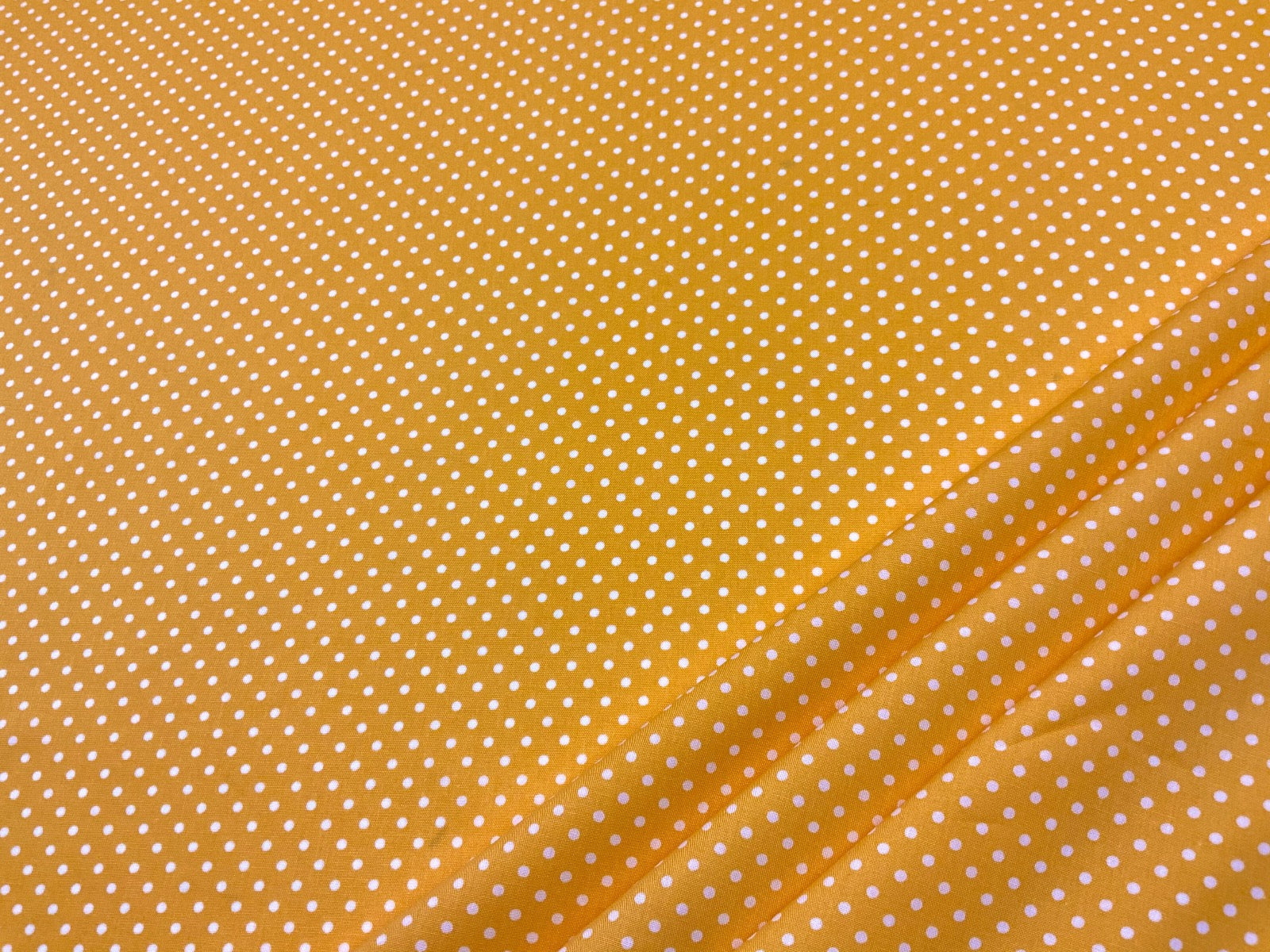 Spotty Cotton Poplin Yellow CP0009